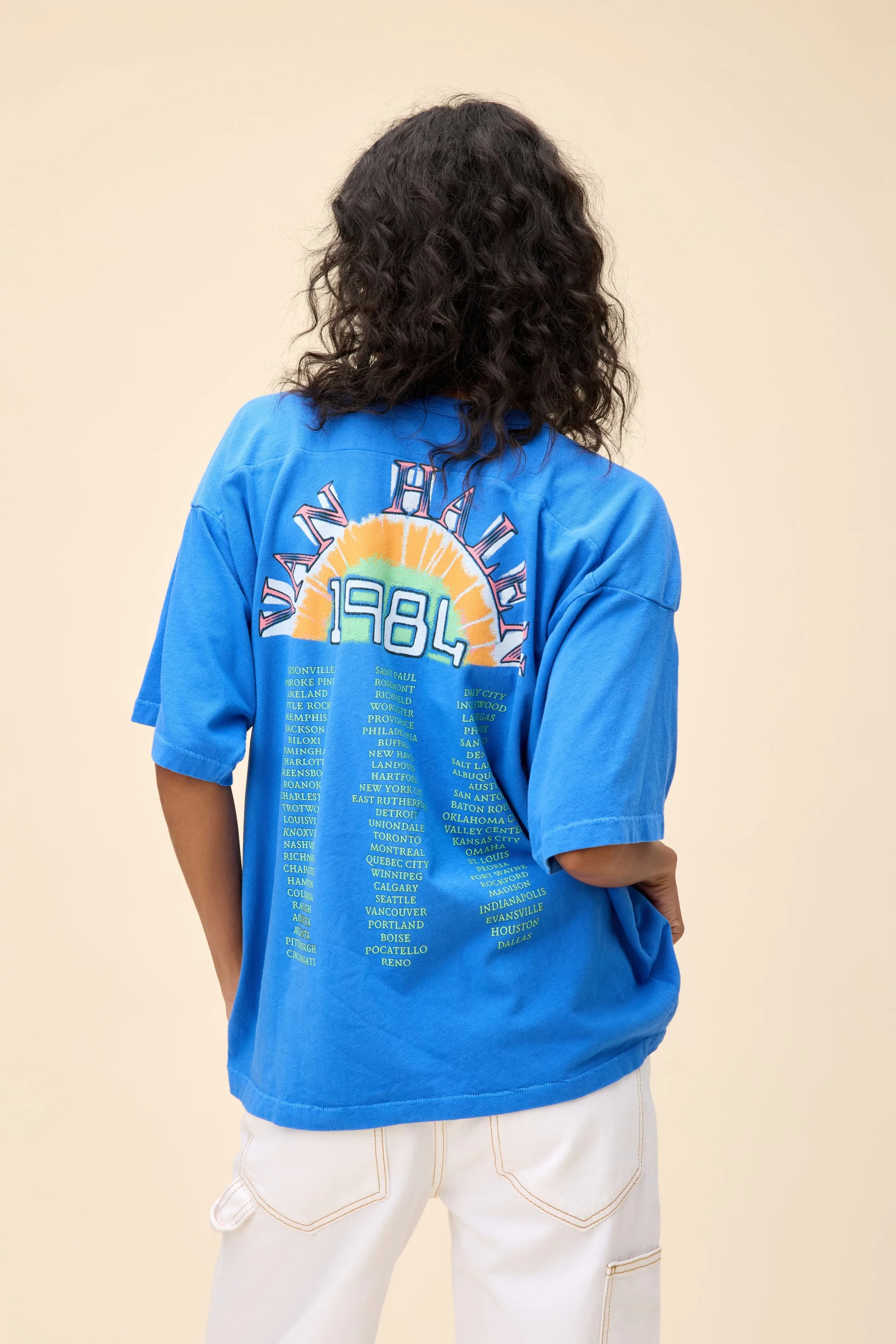 Van Halen 1984 Oversized Jersey Tee sold by Daydreamer product image thumbnail 2