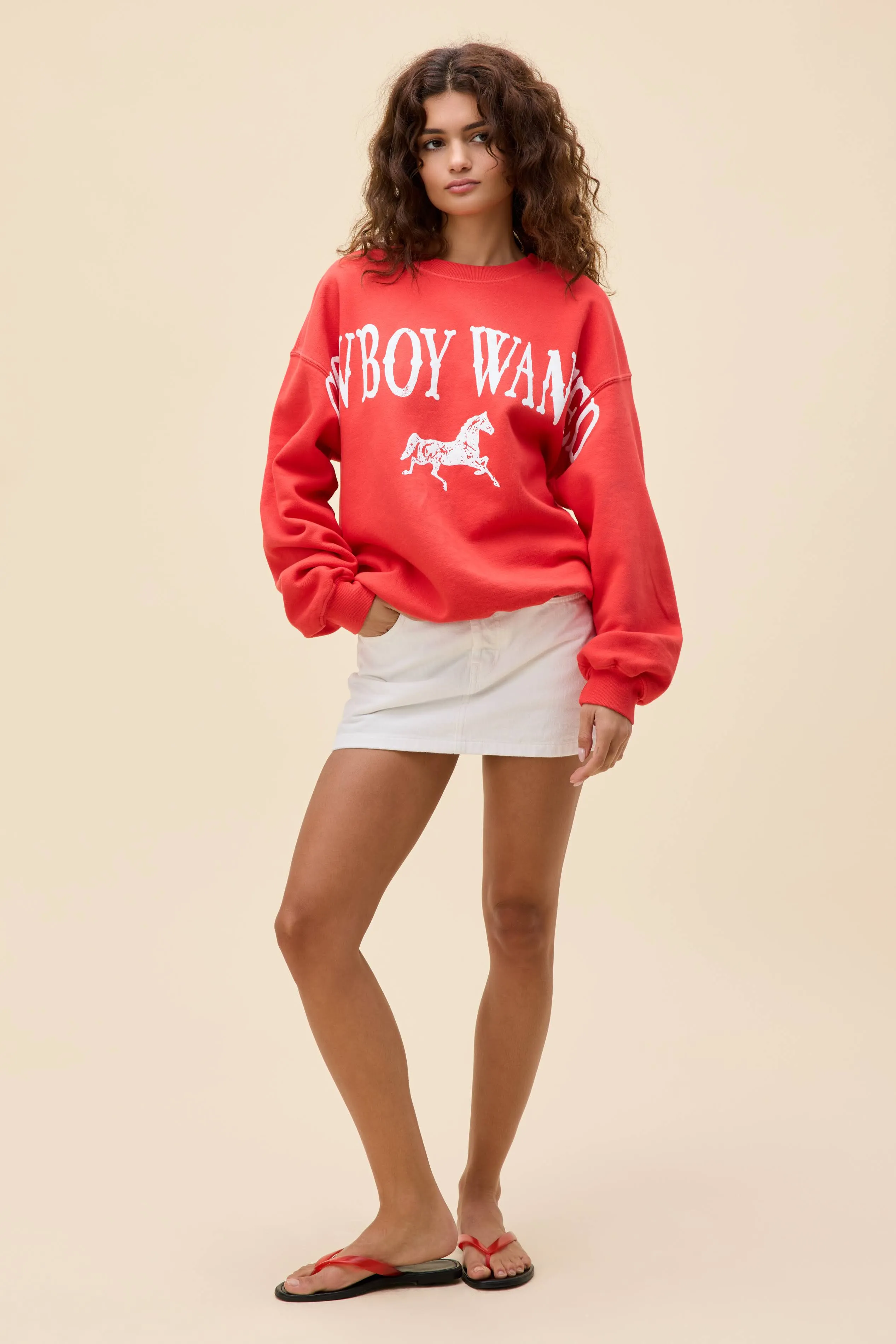 Cowboy Wanted BF Sweatshirt sold by Daydreamer product image thumbnail 4