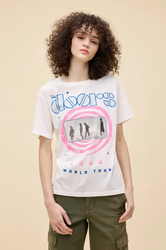The Doors 1968 World Tour Boyfriend Tee sold by Daydreamer