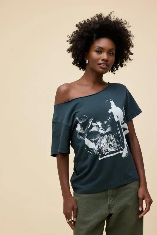 Queen 1975 Off-The-Shoulder Tee sold by Daydreamer