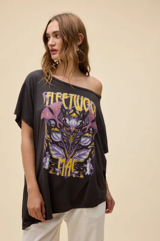 Fleetwood Mac Butterfly Asymmetric Tee sold by Daydreamer