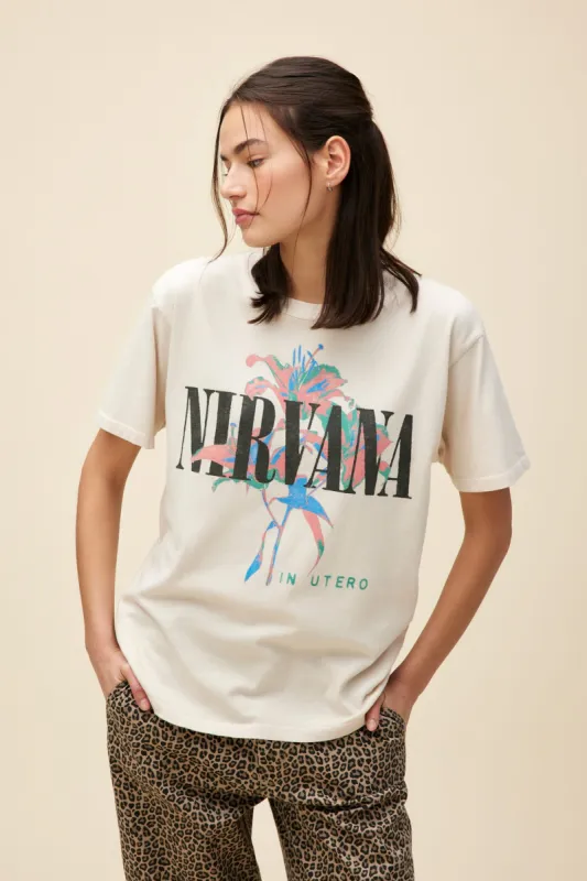 Nirvana Lilies Weekend Tee sold by Daydreamer
