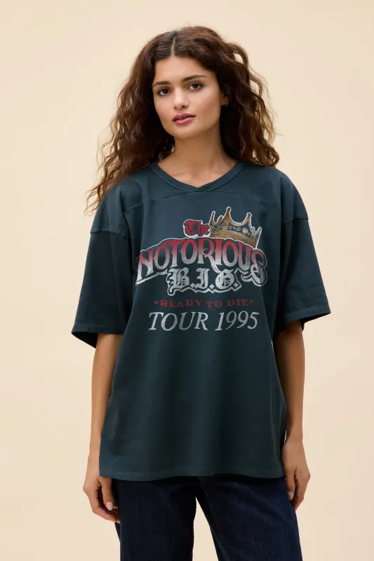 The Notorious B.I.G. Ready to Die Oversized Jersey Tee sold by Daydreamer