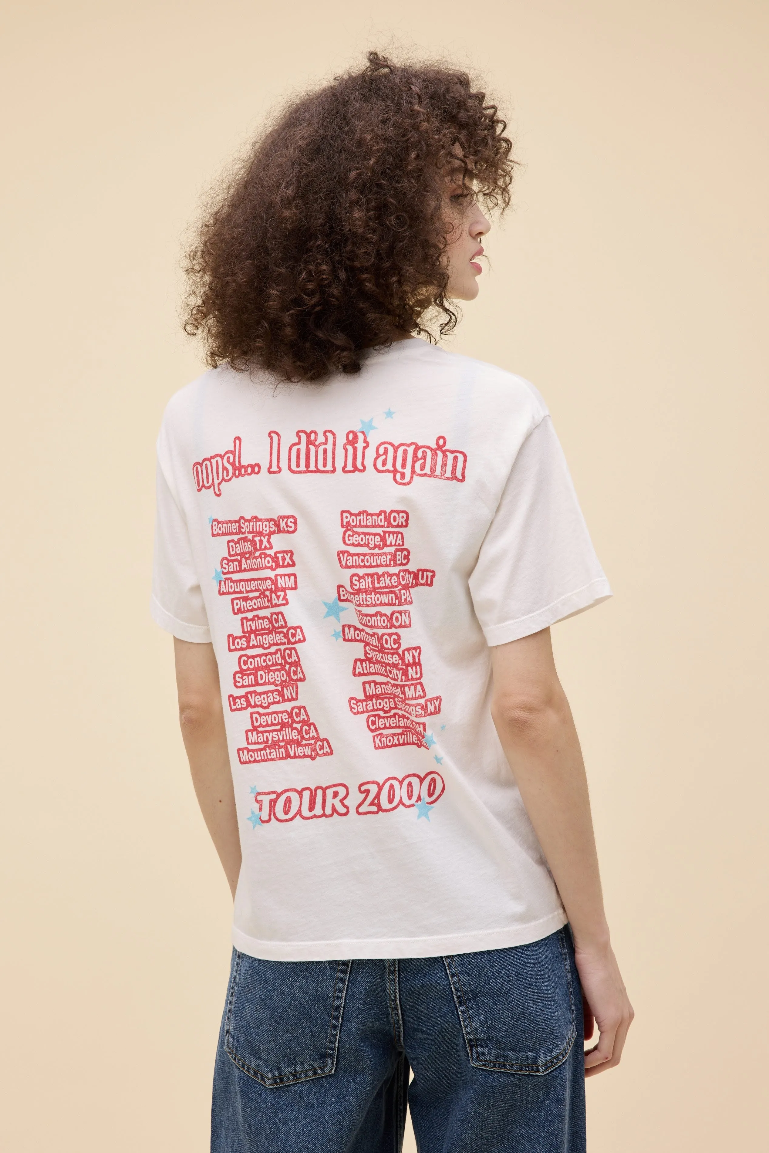 Britney Spears Oops I Did It Again Boyfriend Tee sold by Daydreamer product image thumbnail 2