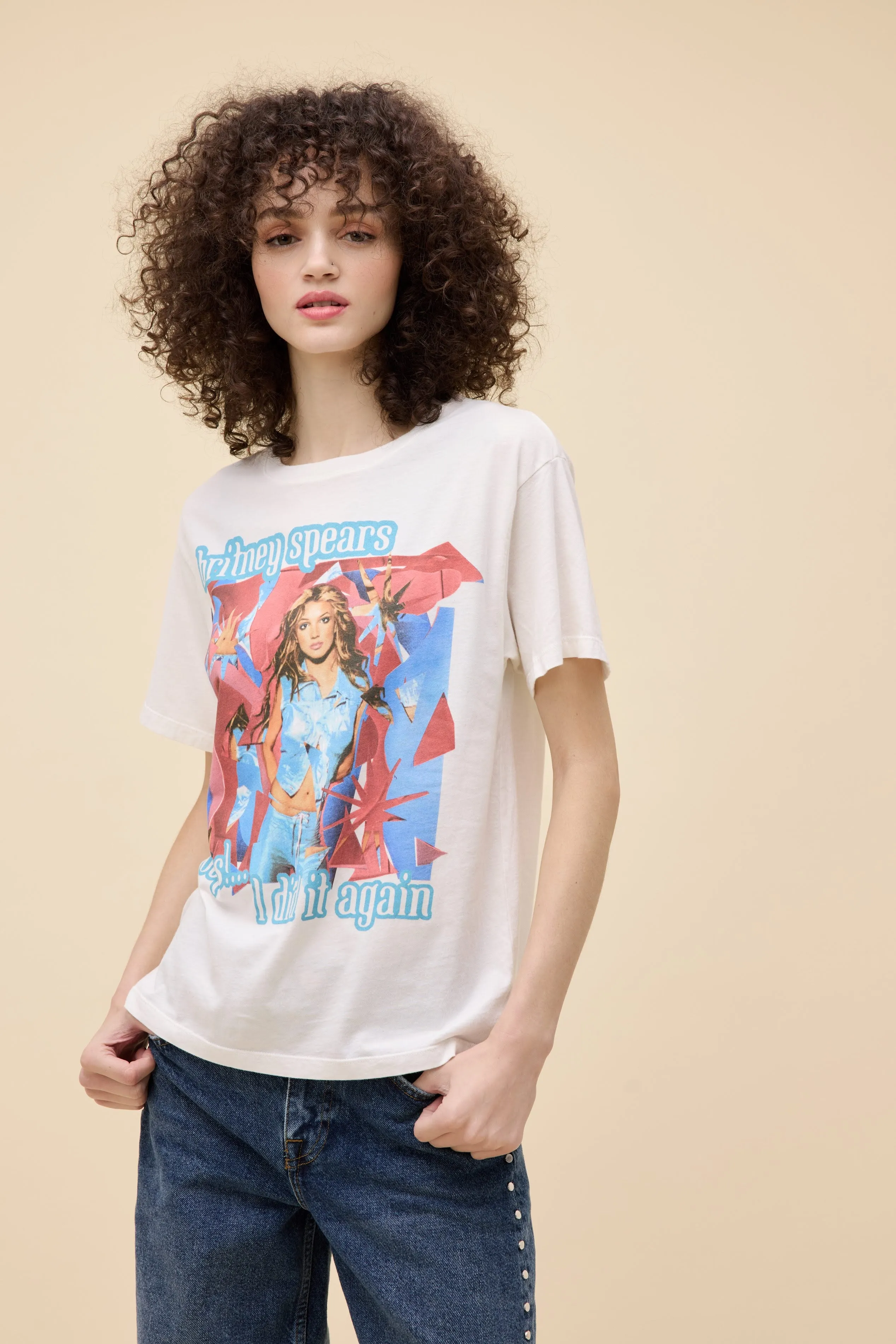 Britney Spears Oops I Did It Again Boyfriend Tee sold by Daydreamer product image thumbnail 3