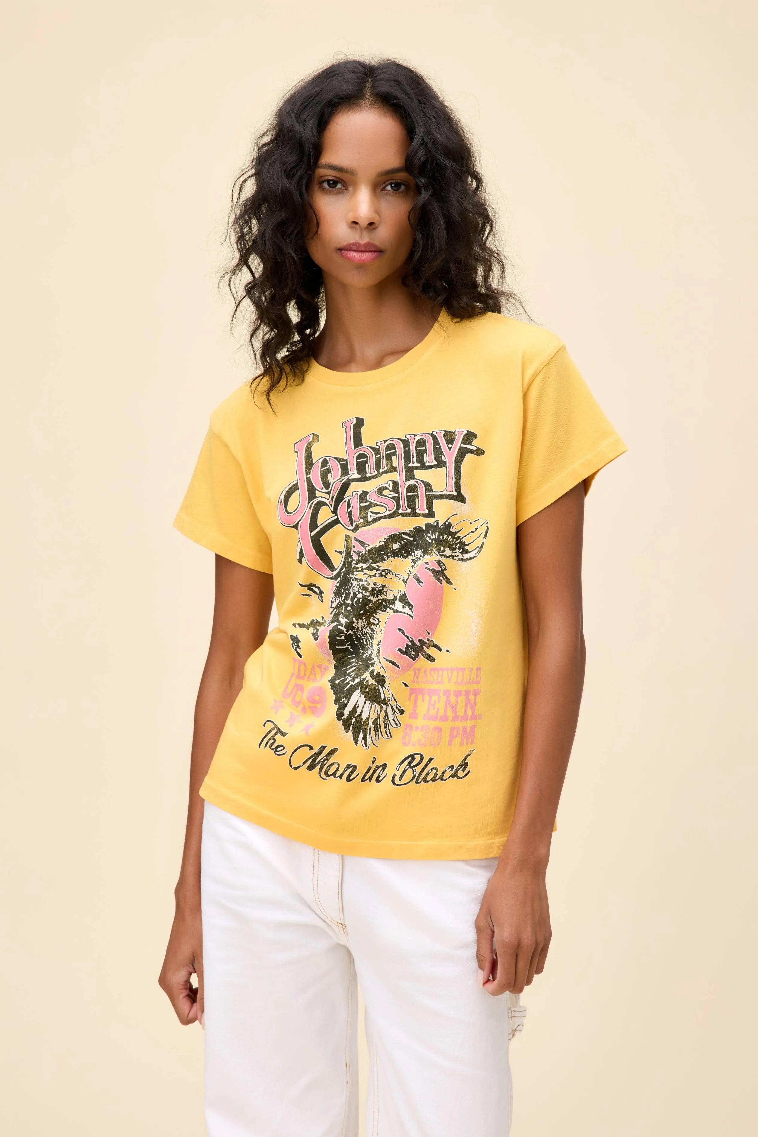 Johnny Cash Eagle Poster Tour Tee sold by Daydreamer