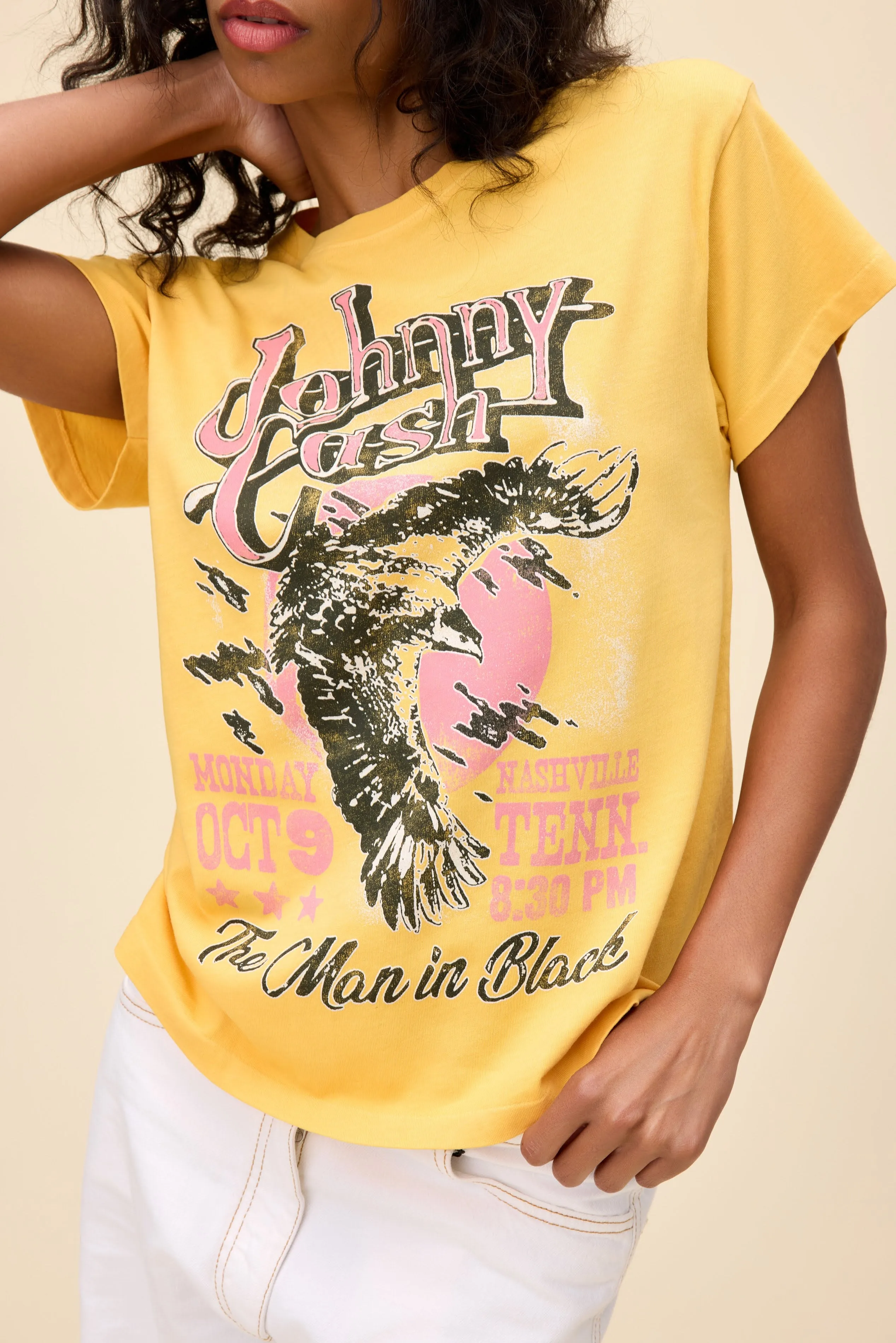 Johnny Cash Eagle Poster Tour Tee sold by Daydreamer product image thumbnail 2