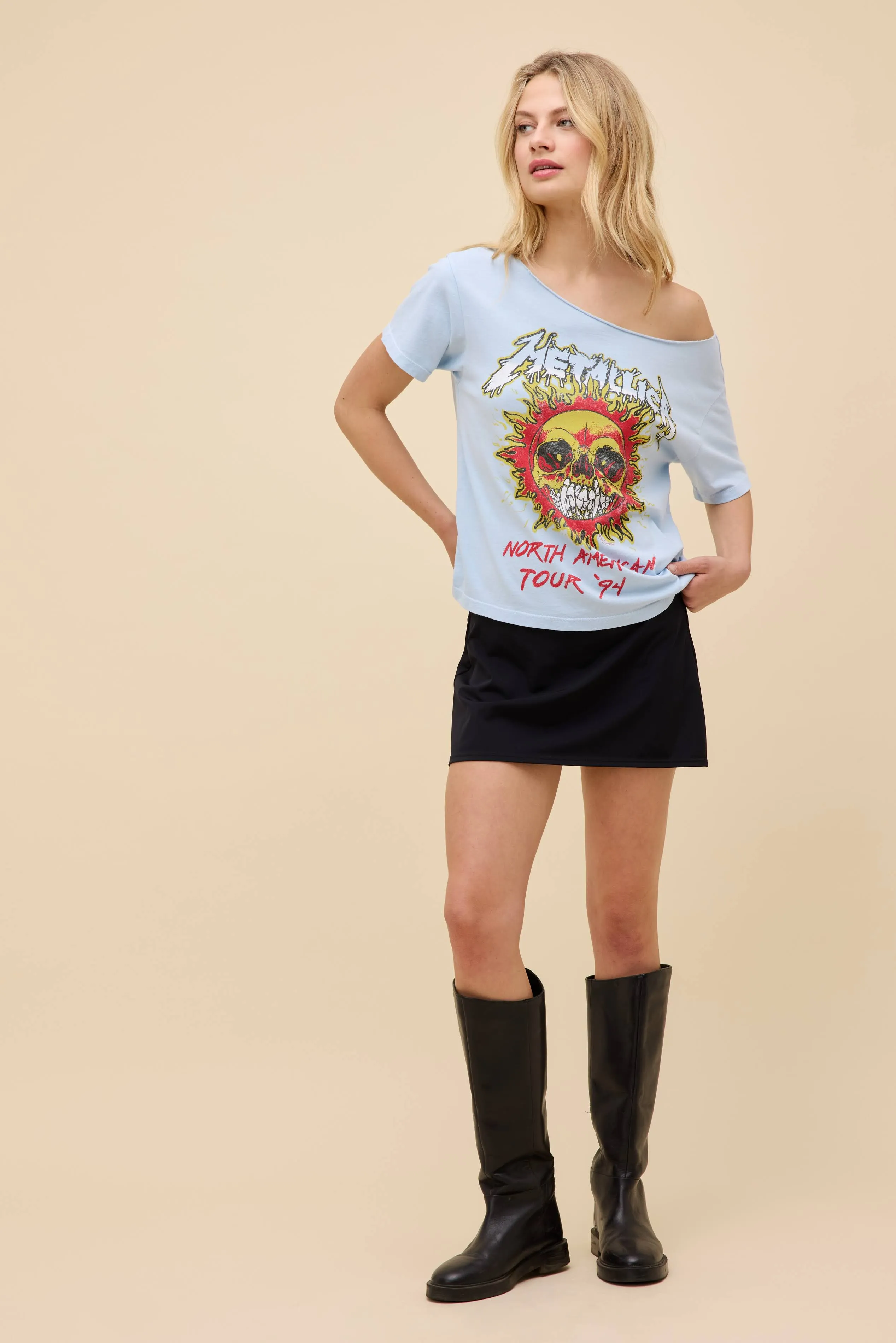 Metallica Tour '94 Off-The-Shoulder Tee sold by Daydreamer product image thumbnail 3