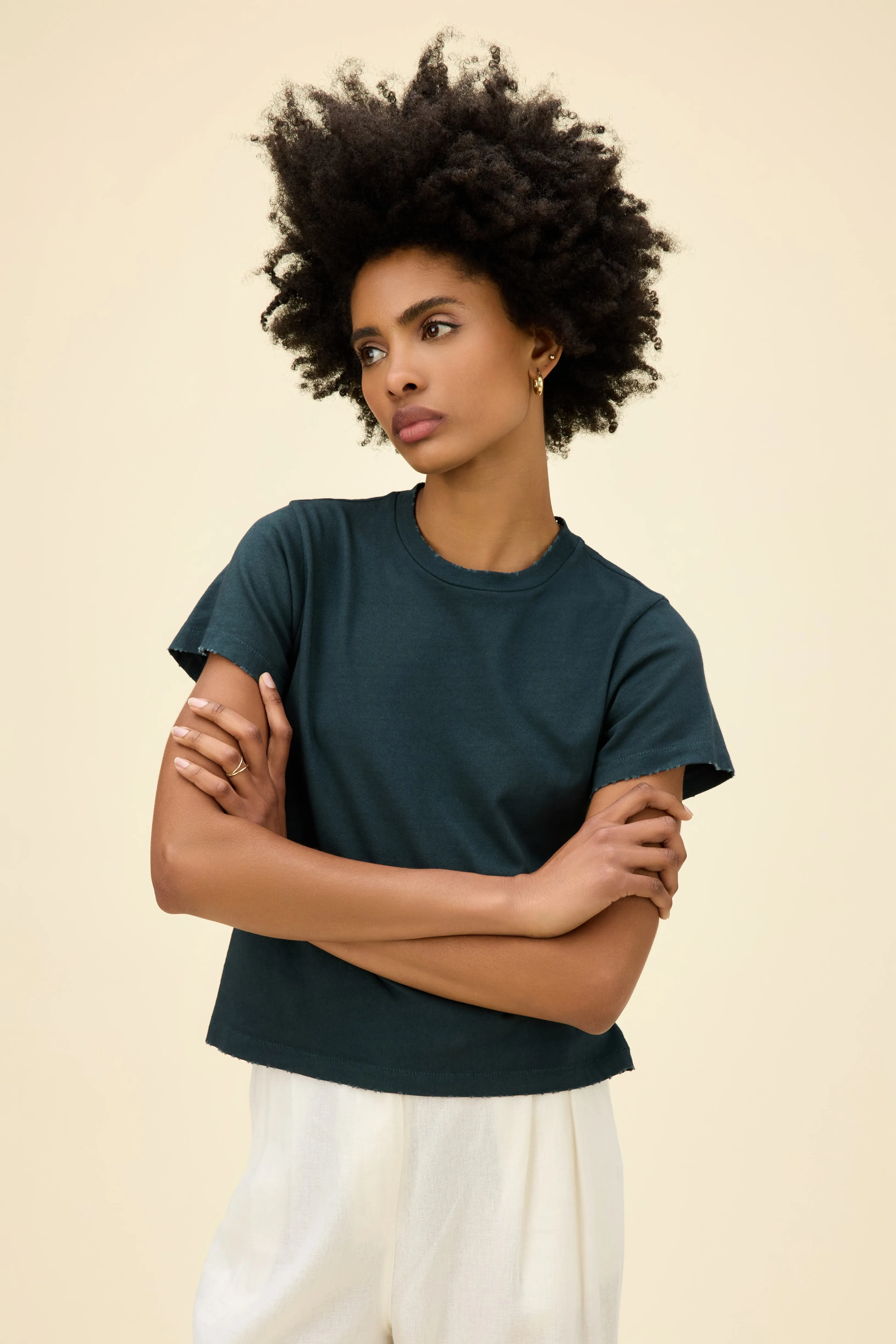 Solid Vintage Tee in Vintage Black sold by Daydreamer