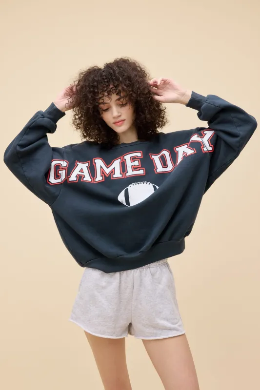 Game Day Oversized Crew Sweatshirt sold by Daydreamer