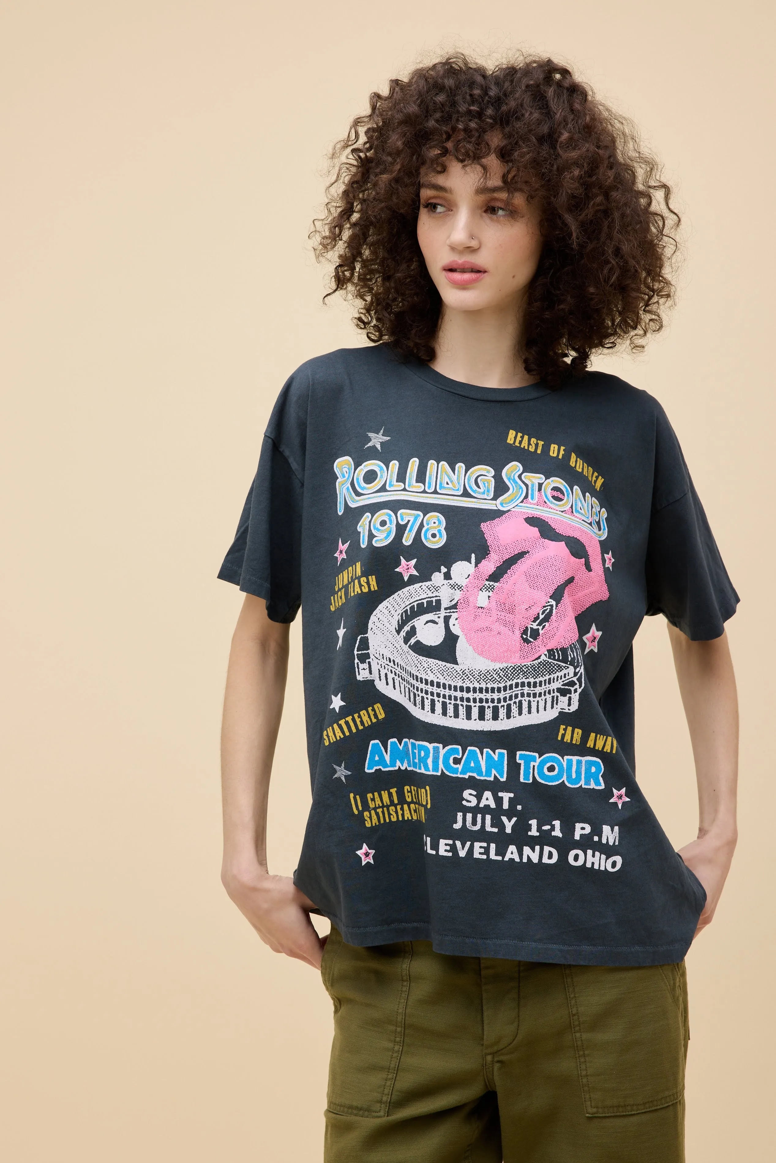 Rolling Stones 1978 American Tour Merch Tee sold by Daydreamer