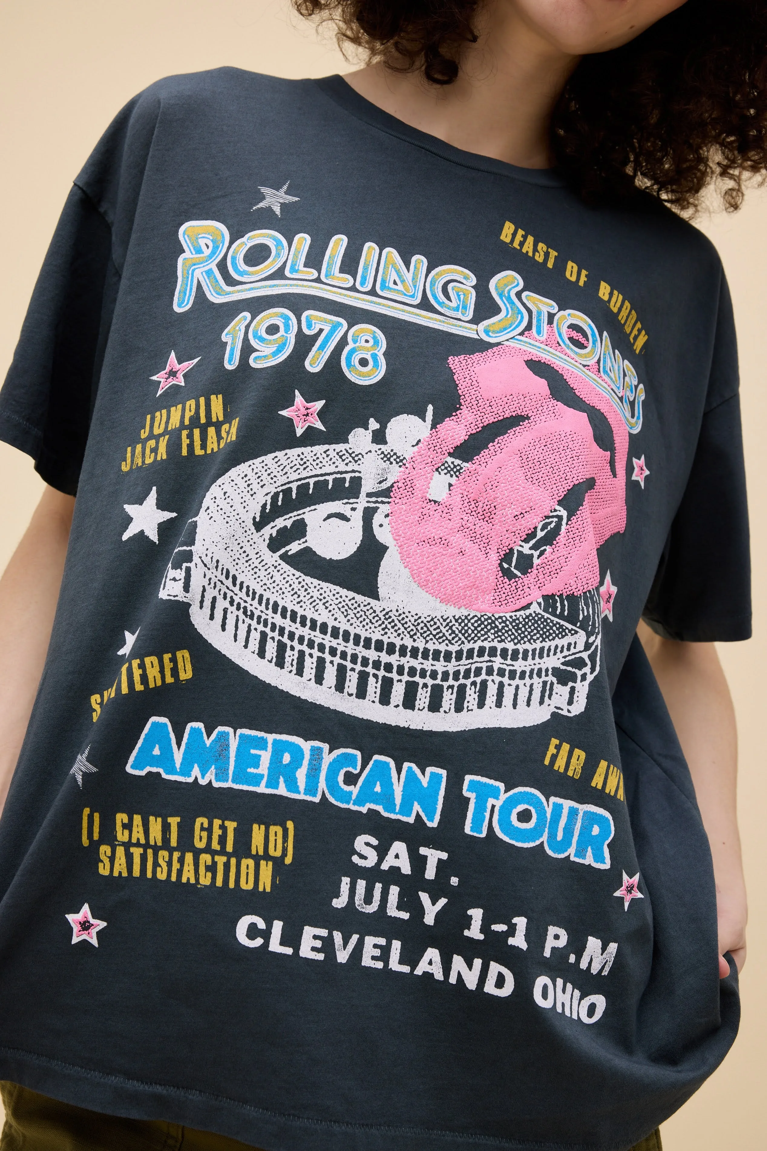 Rolling Stones 1978 American Tour Merch Tee sold by Daydreamer product image thumbnail 2