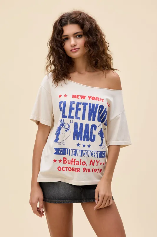 Fleetwood Mac Live in Concert Off-The-Shoulder Tee sold by Daydreamer