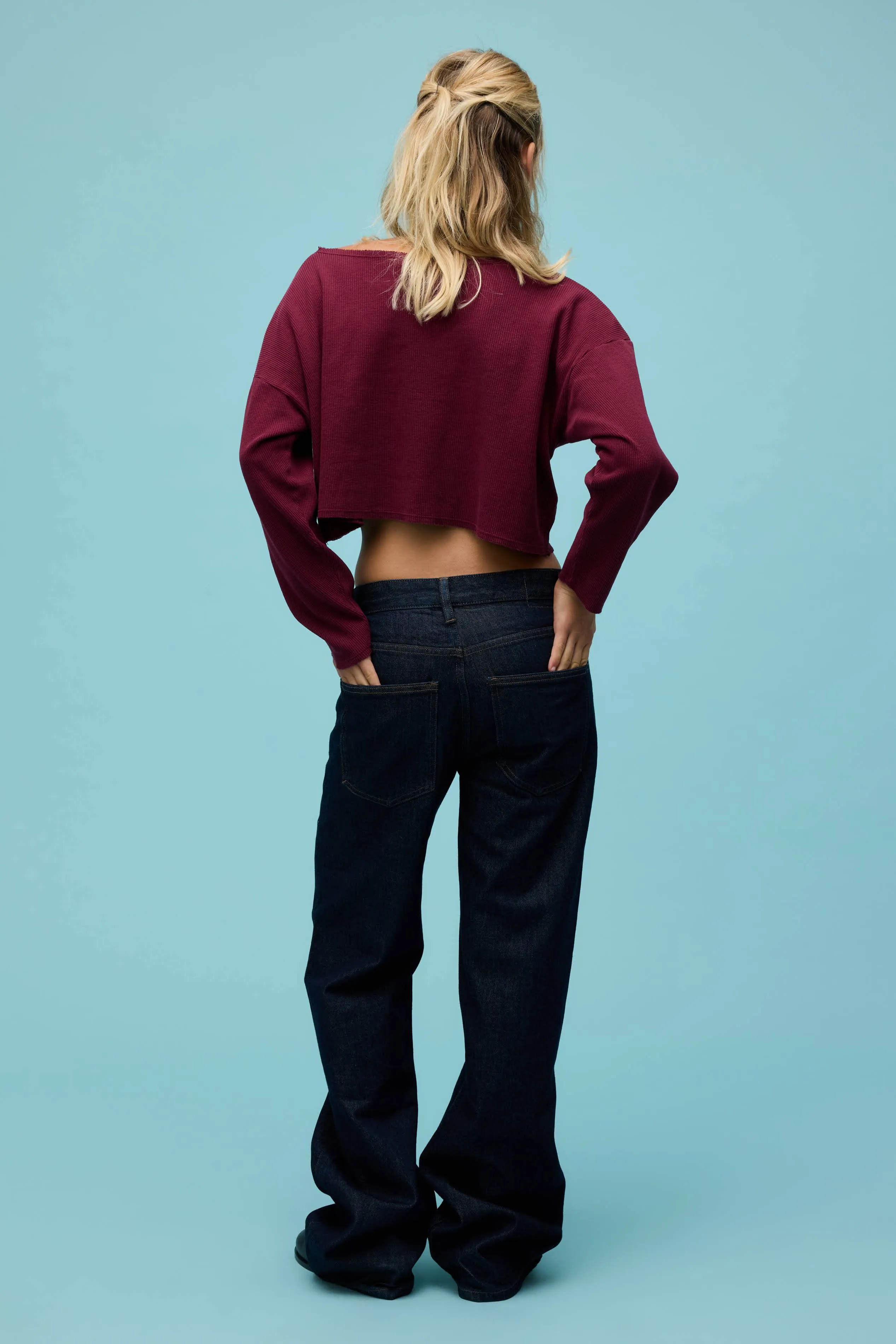 Solid Thermal Boatneck Long Sleeve sold by Daydreamer product image thumbnail 5