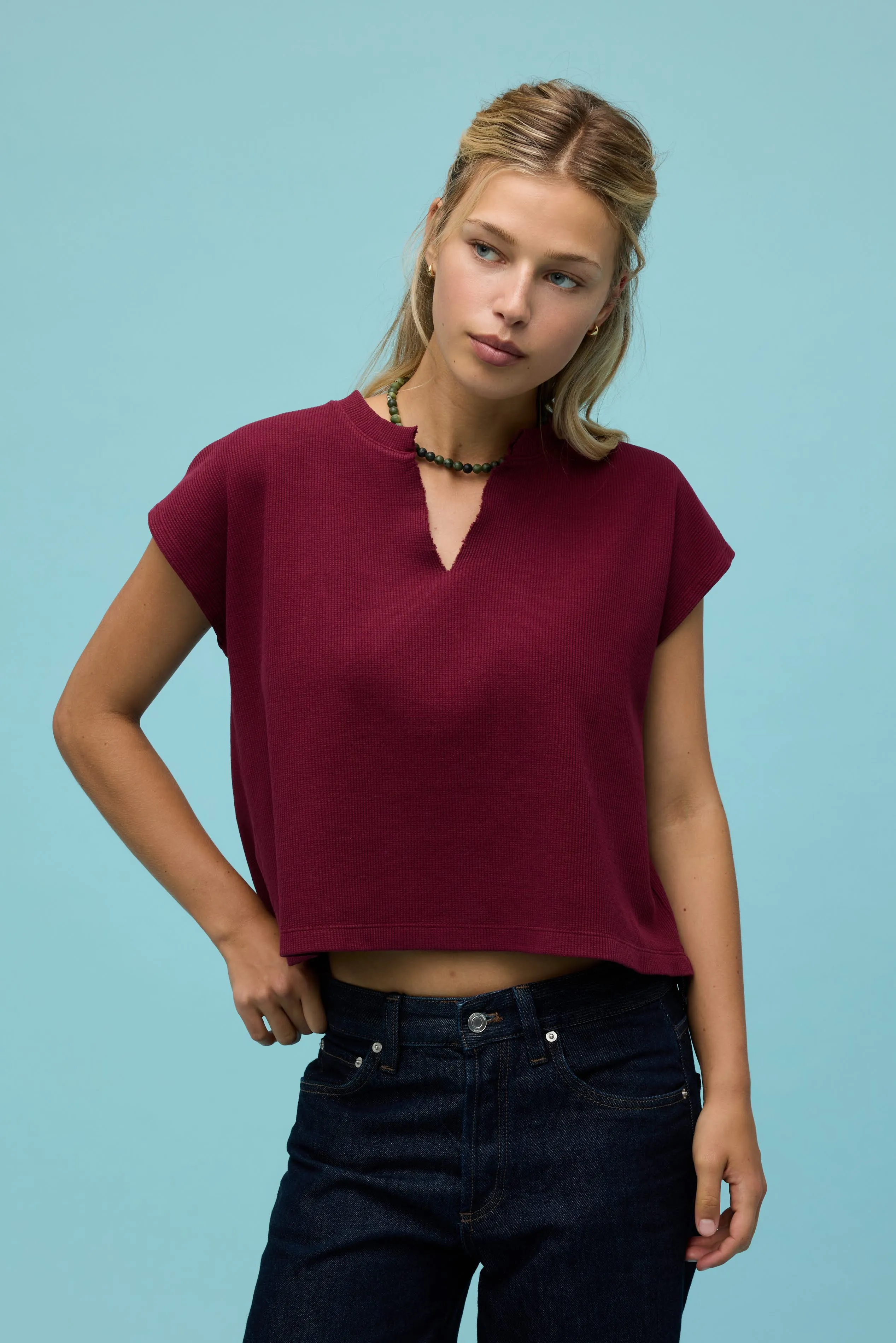 Solid Thermal Dolman Tee sold by Daydreamer product image thumbnail 2