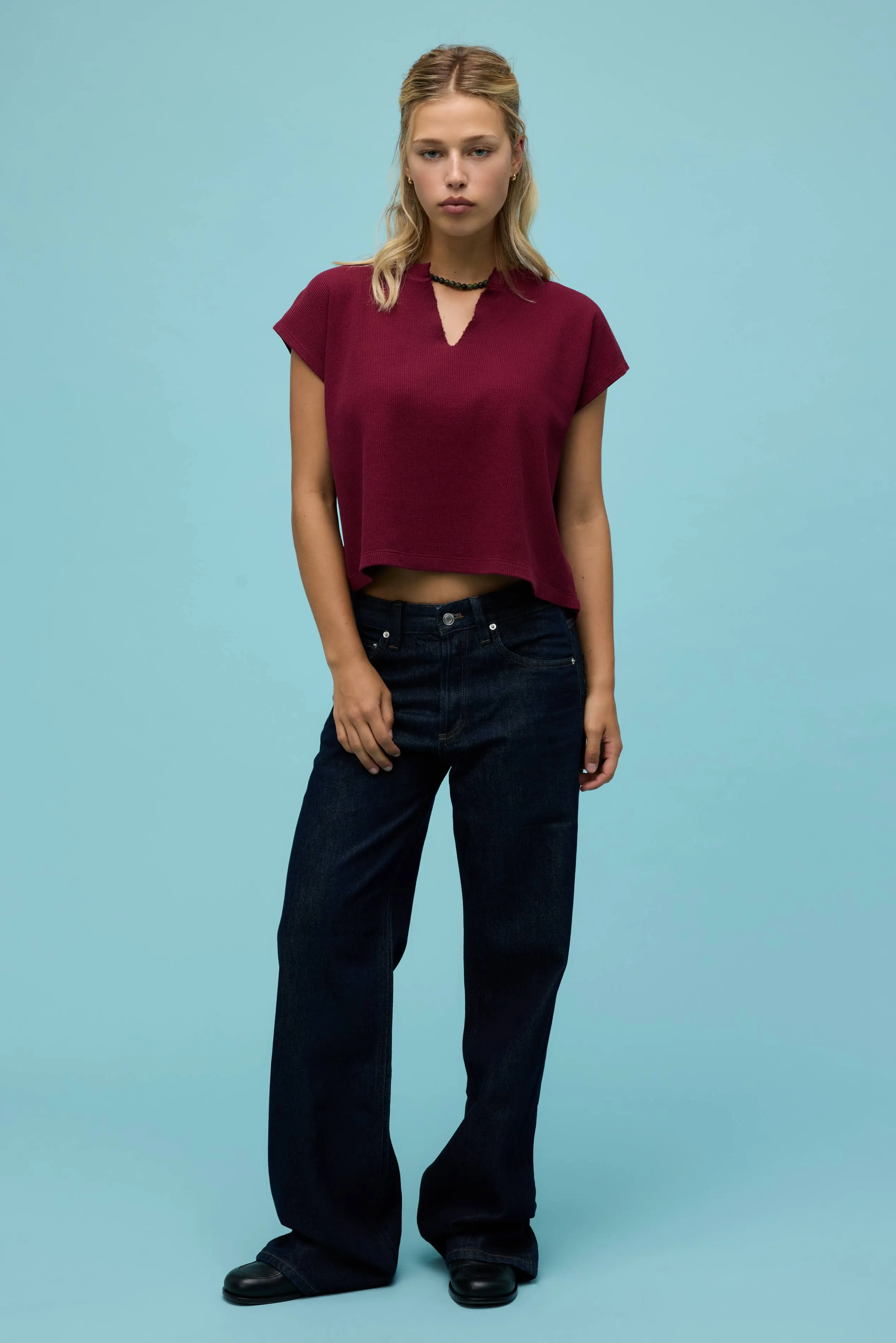 Solid Thermal Dolman Tee sold by Daydreamer product image thumbnail 4