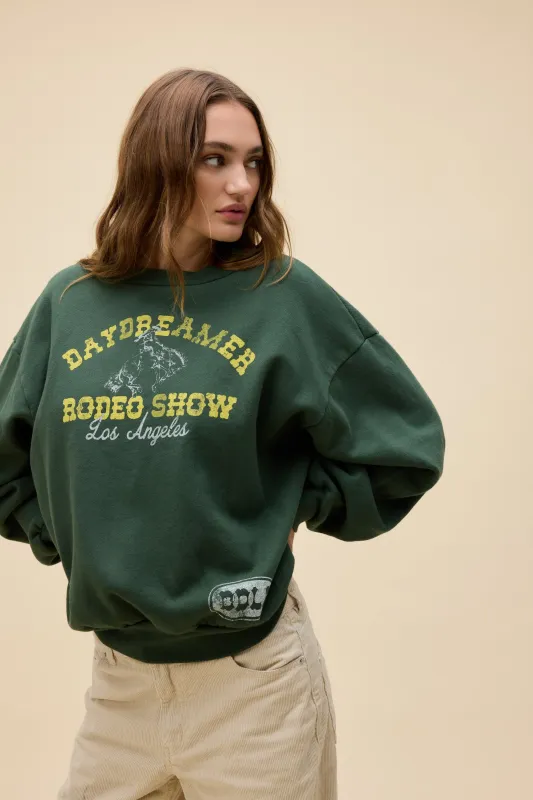 Daydreamer Rodeo Show Oversized Crew Sweatshirt sold by Daydreamer