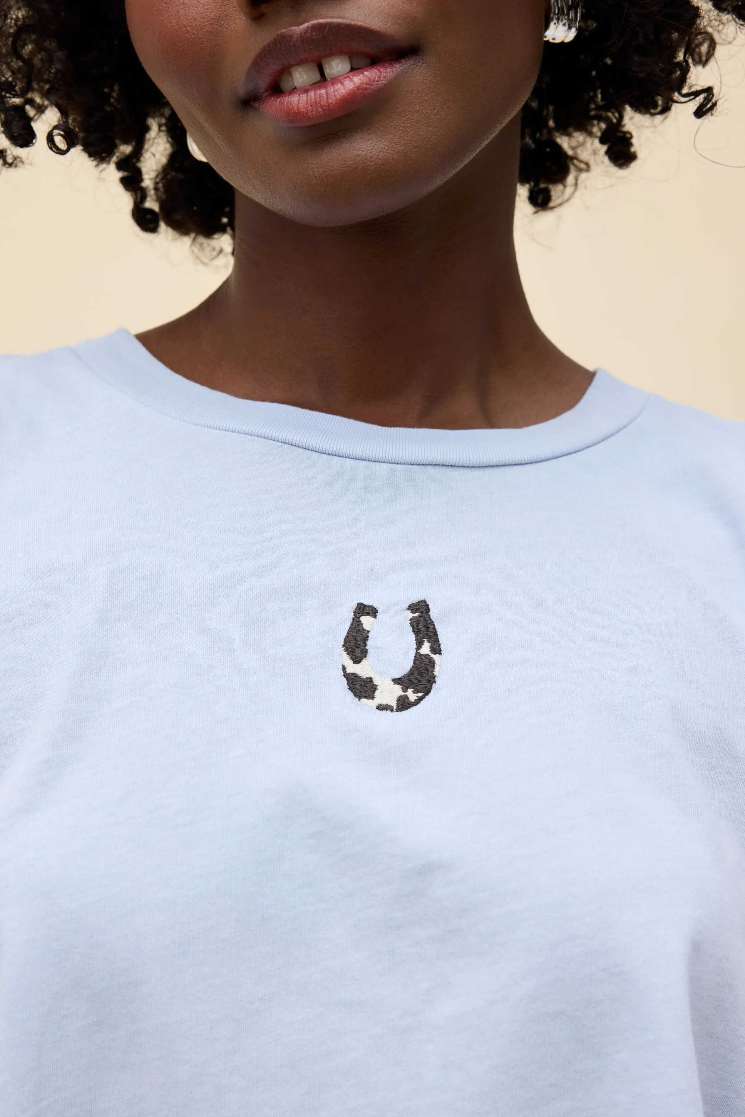 Cow Pattern Horseshoe Meet & Greet Long Sleeve sold by Daydreamer product image thumbnail 2