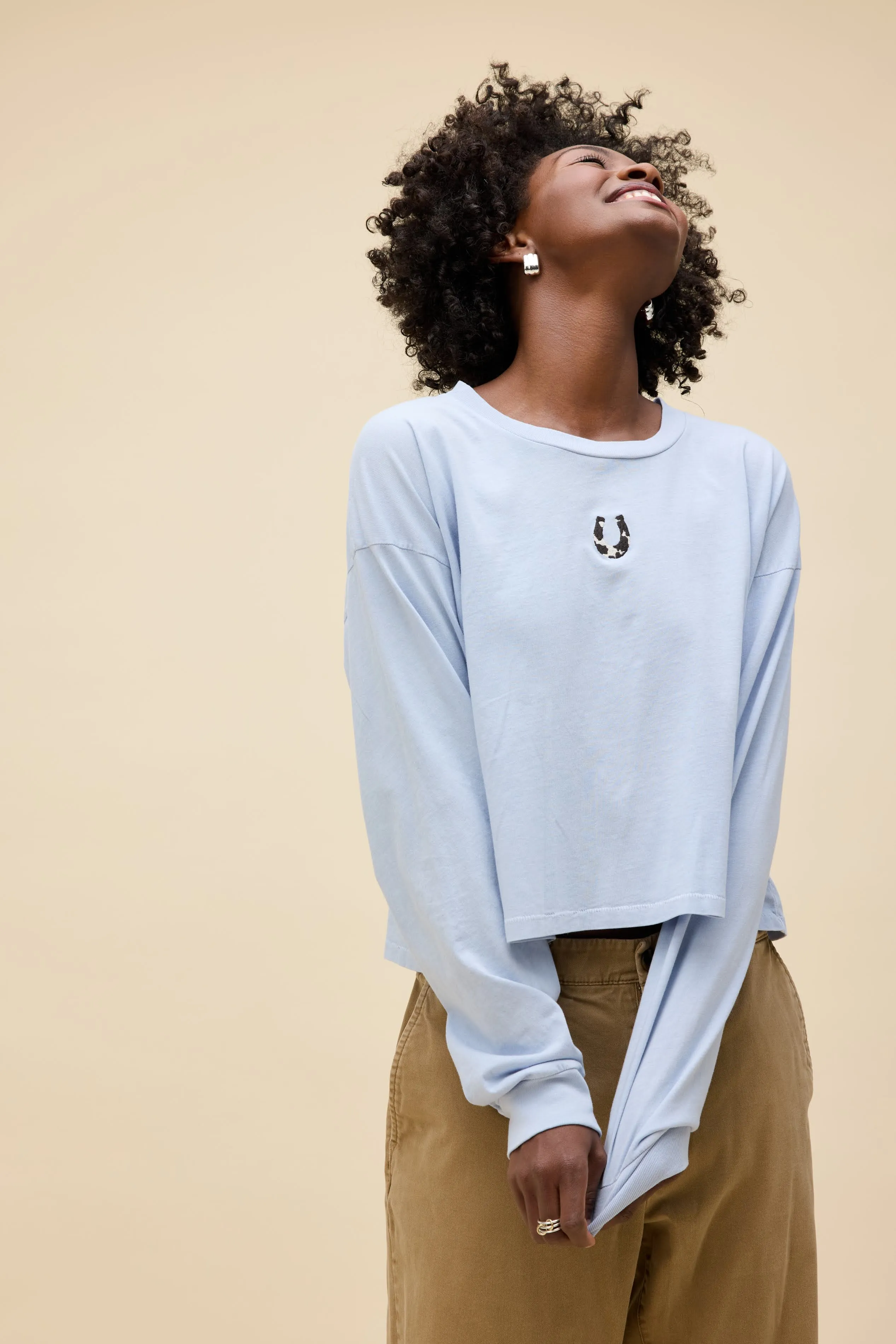 Cow Pattern Horseshoe Meet & Greet Long Sleeve sold by Daydreamer