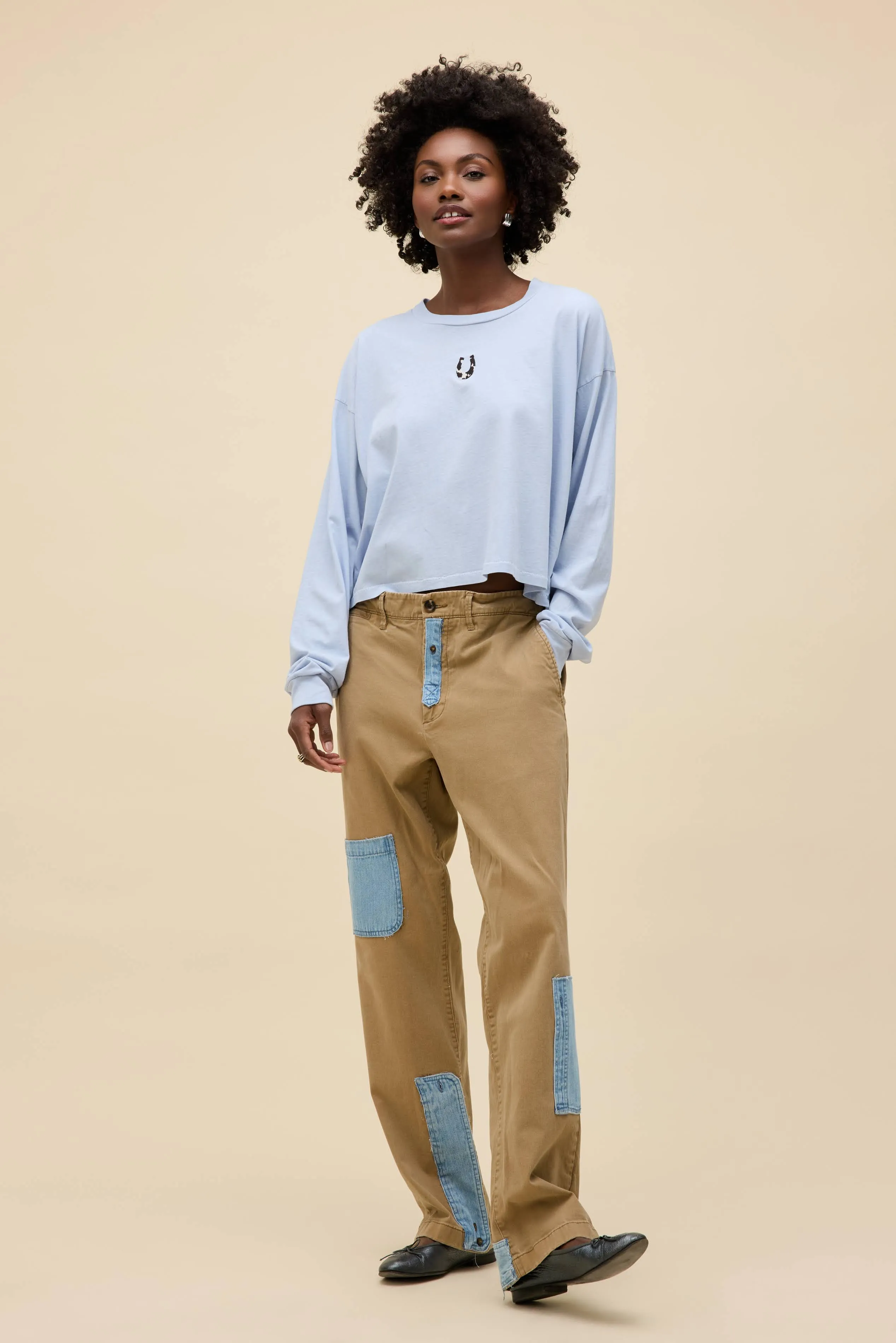 Cow Pattern Horseshoe Meet & Greet Long Sleeve sold by Daydreamer product image thumbnail 3