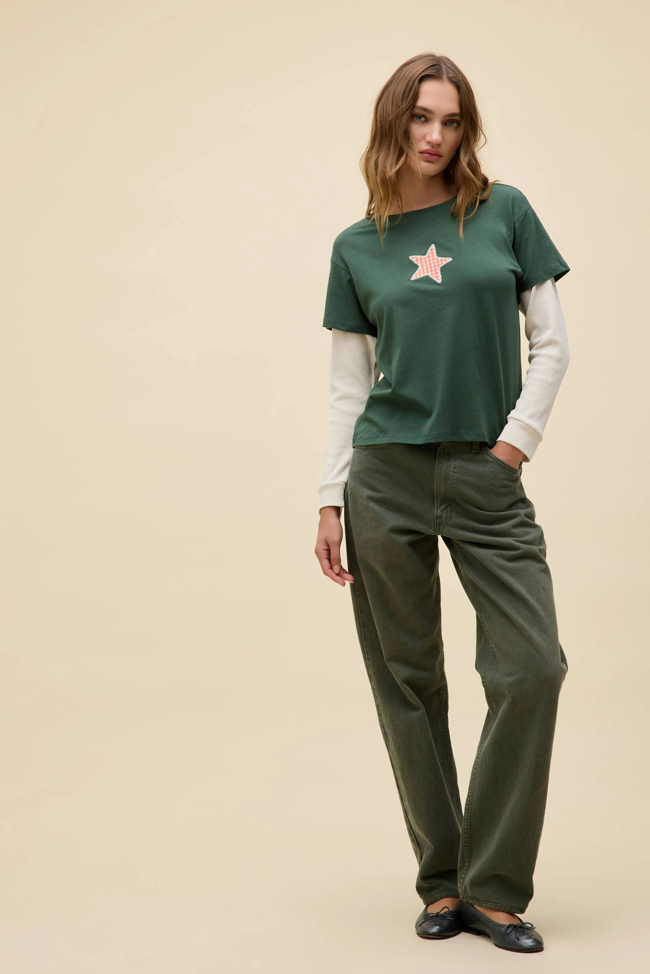 Applique Star Solo Twofer Long Sleeve sold by Daydreamer product image thumbnail 5