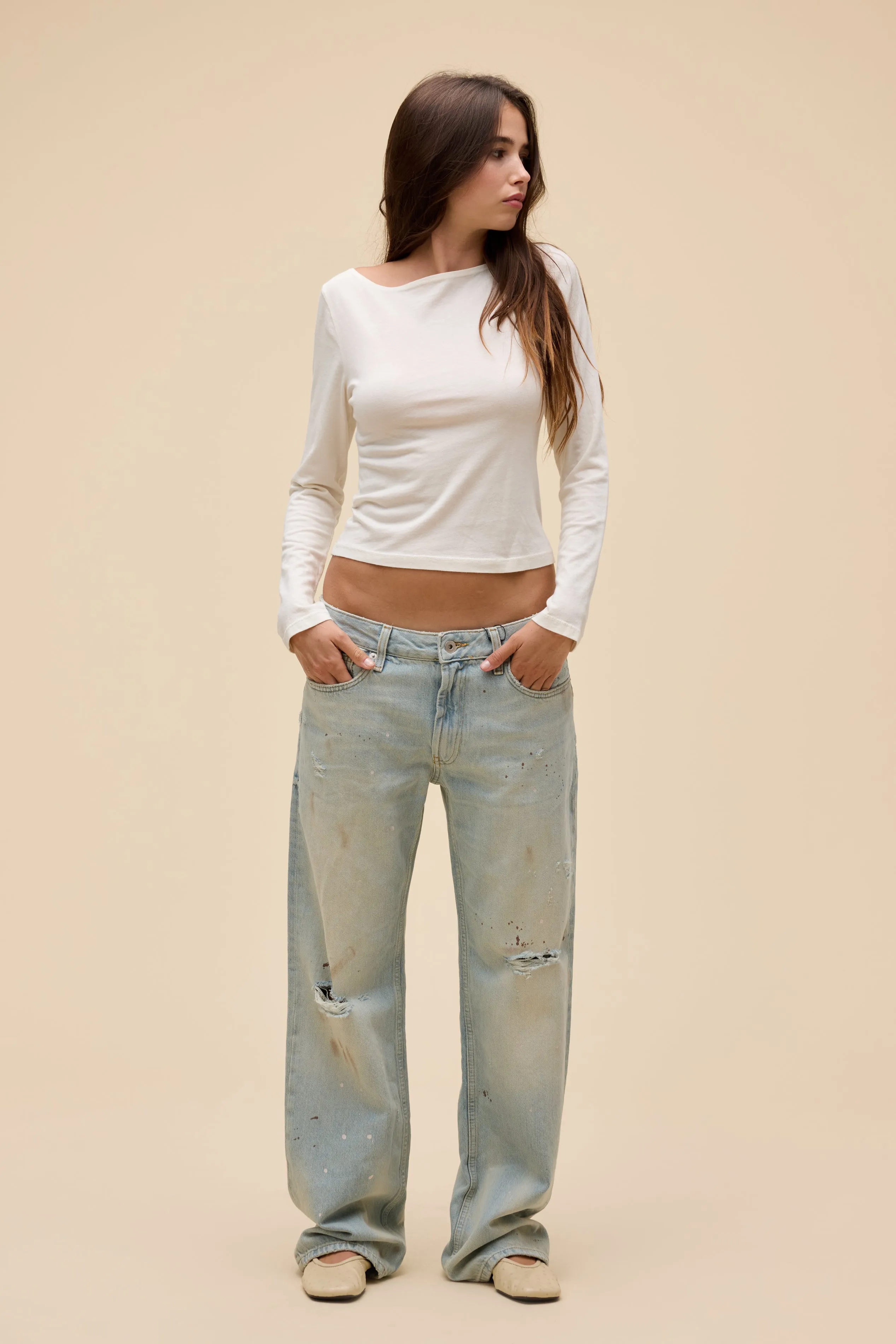 Solid Boatneck Long Sleeve sold by Daydreamer product image thumbnail 5