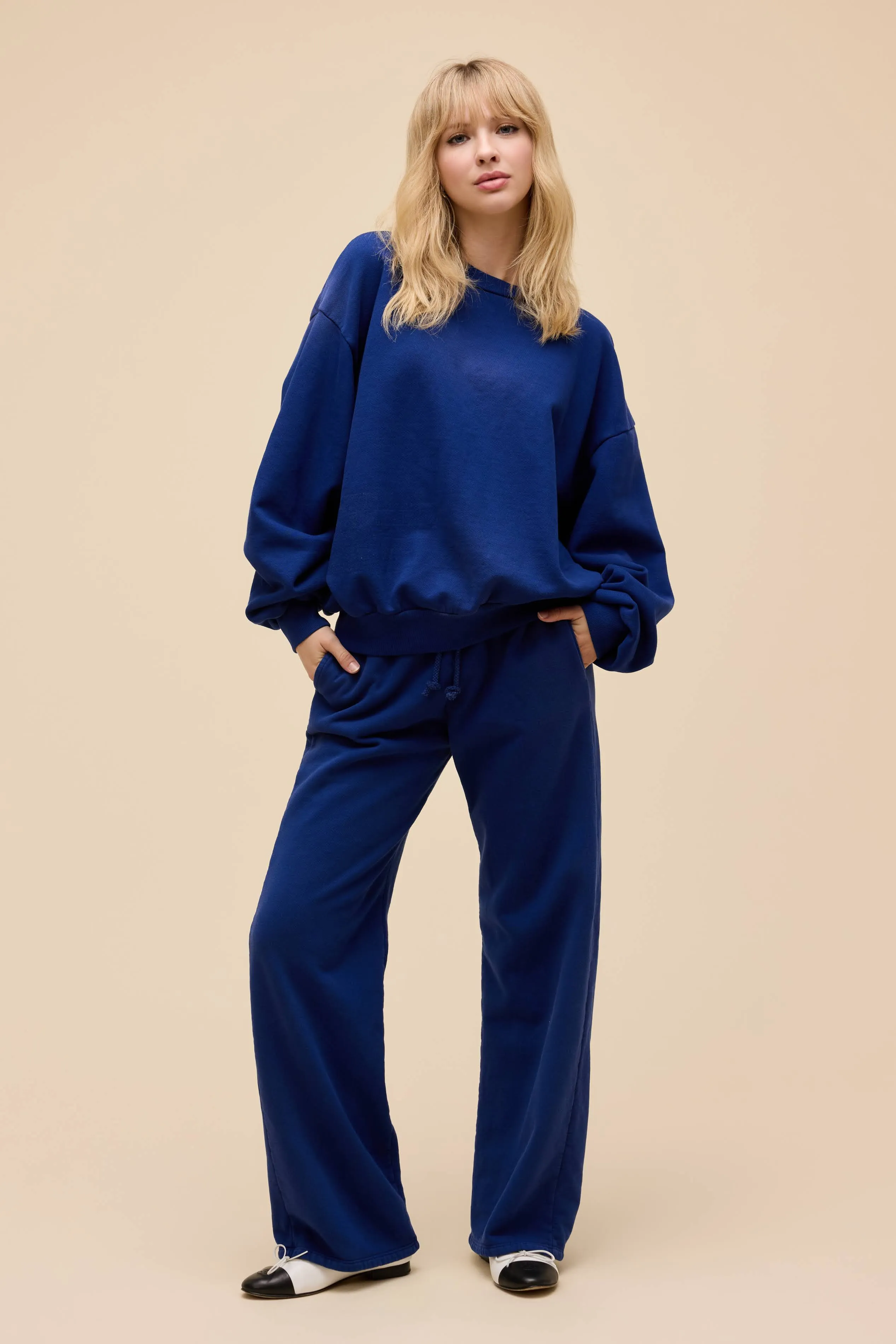 Solid Oversized Crew Sweatshirt sold by Daydreamer product image thumbnail 2