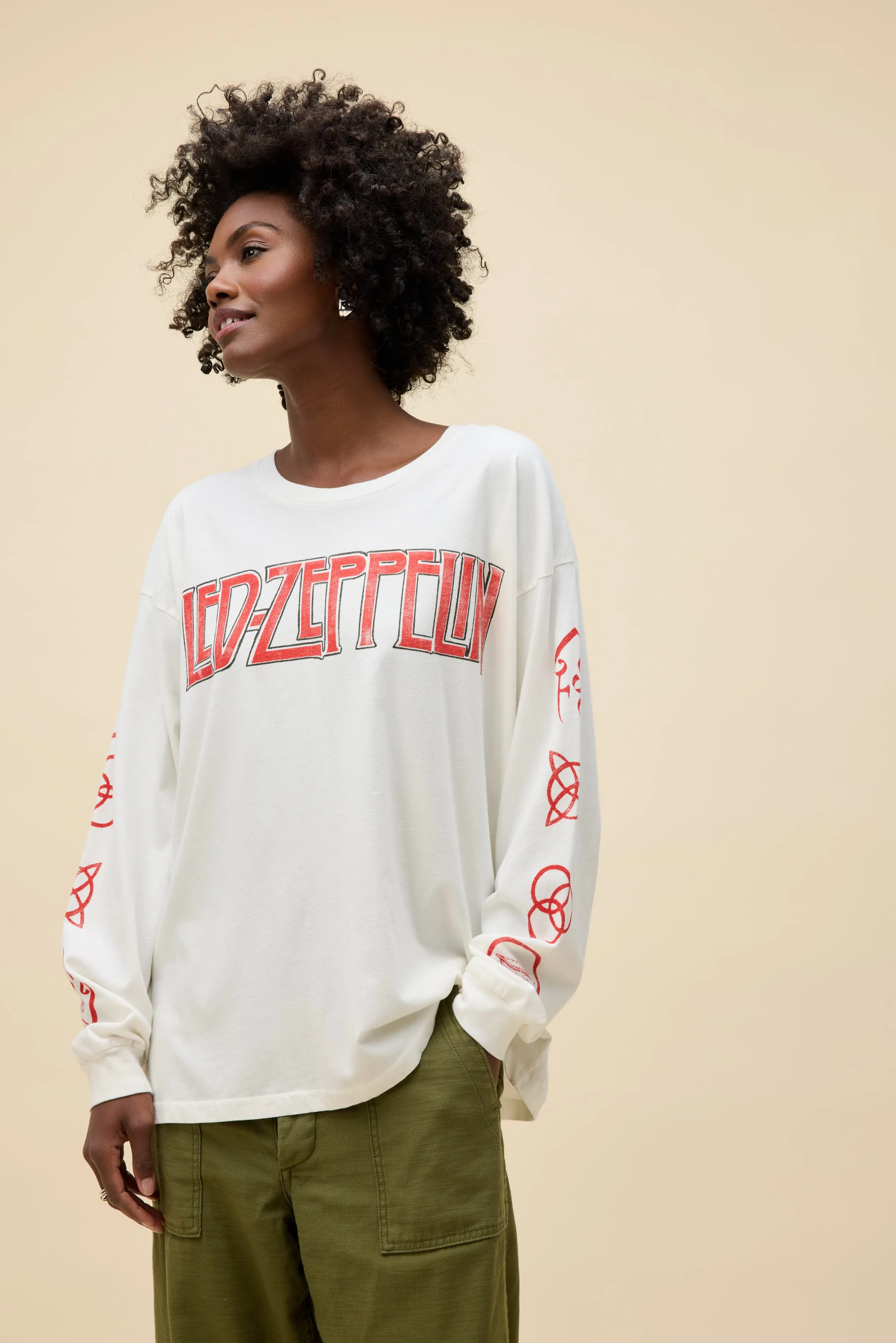 Led Zeppelin Four Symbols Merch Long Sleeve sold by Daydreamer product image thumbnail 2