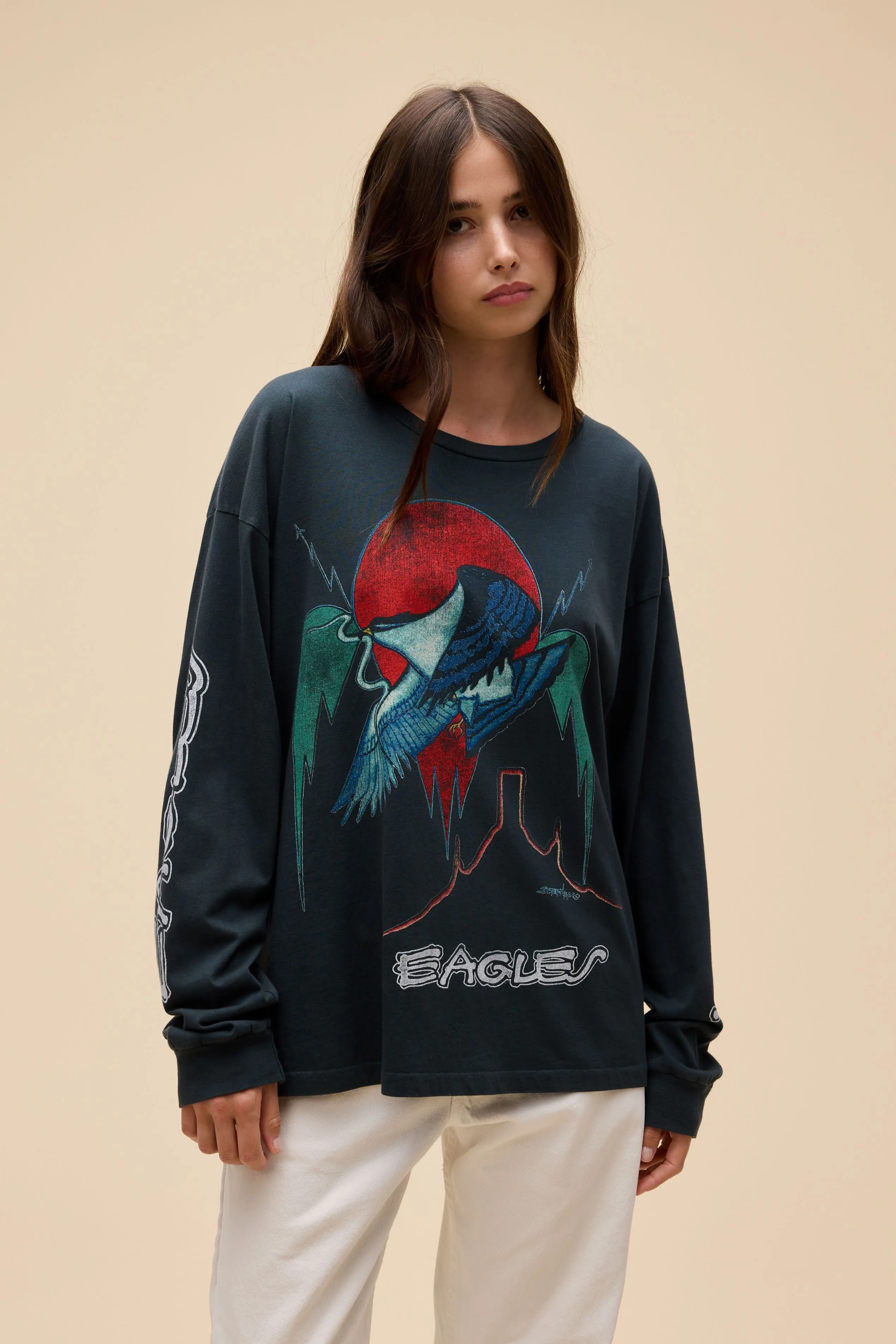 Eagles On The Border Merch Long Sleeve sold by Daydreamer product image thumbnail 2