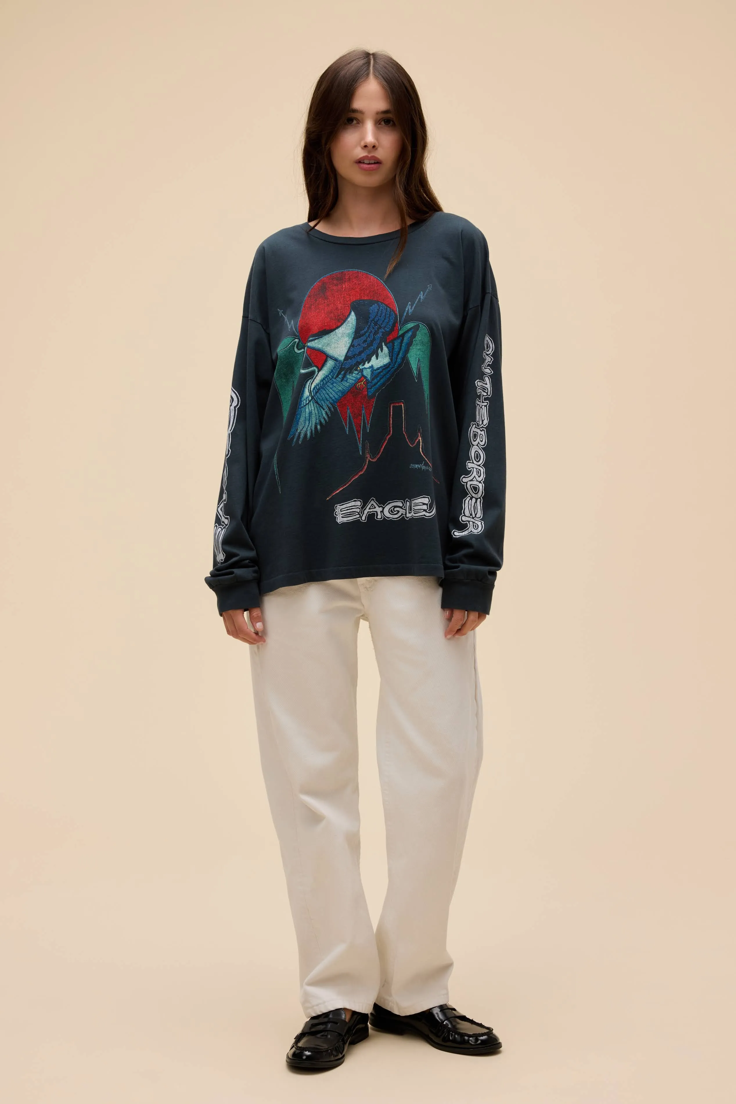 Eagles On The Border Merch Long Sleeve sold by Daydreamer product image thumbnail 3