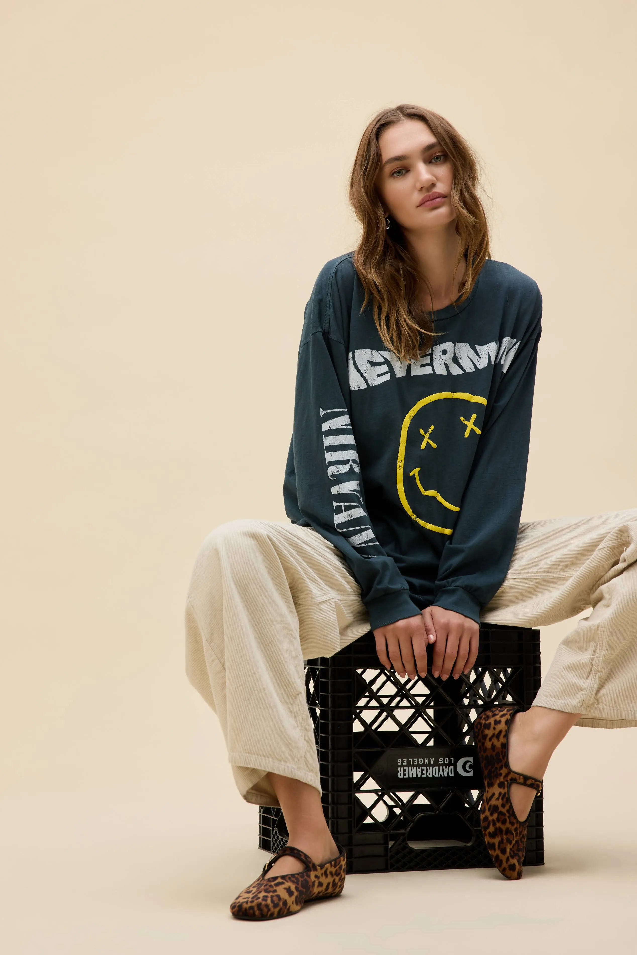 Nirvana Nevermind Smiley Merch Long Sleeve sold by Daydreamer product image thumbnail 4