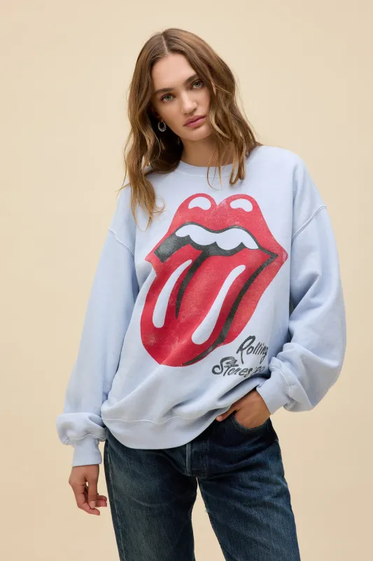 Rolling Stones Big Tongue '89 Oversized Crew Sweatshirt sold by Daydreamer