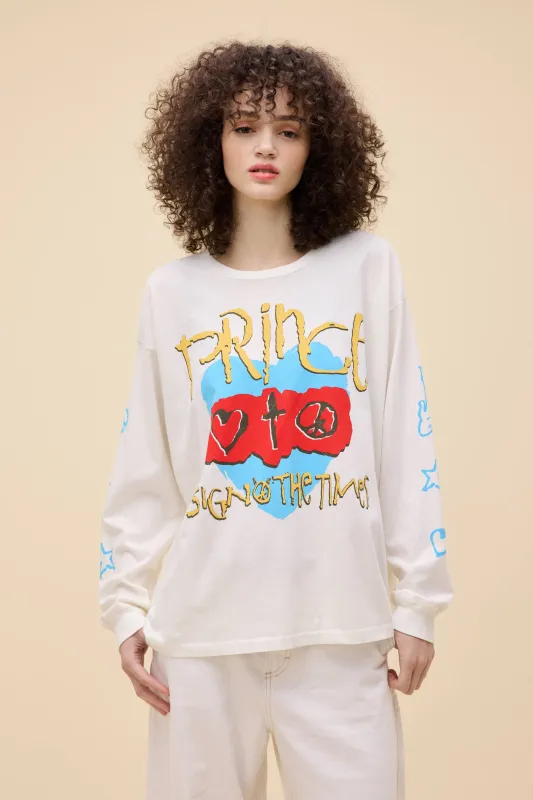 Prince Sign of the Times Merch Long Sleeve sold by Daydreamer
