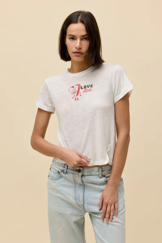 Love Sick Heart Burnout Vintage Tee sold by Daydreamer