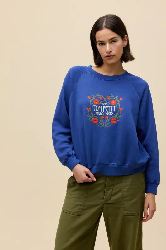Tom Petty Wildflowers Shrunken Raglan Sweatshirt made by Daydreamer