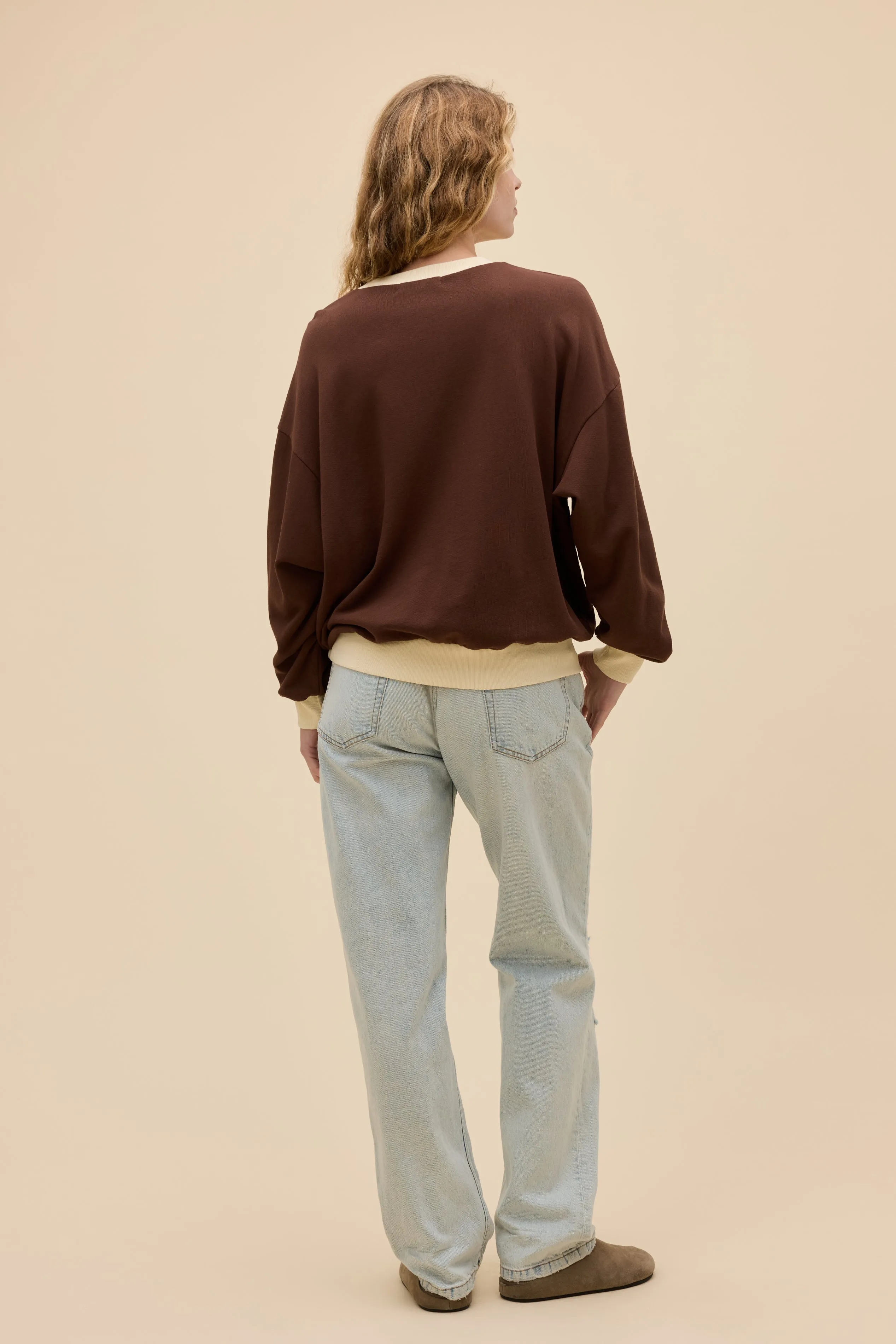 Nashville Colorblock Oversized Sweatshirt sold by Daydreamer product image thumbnail 3