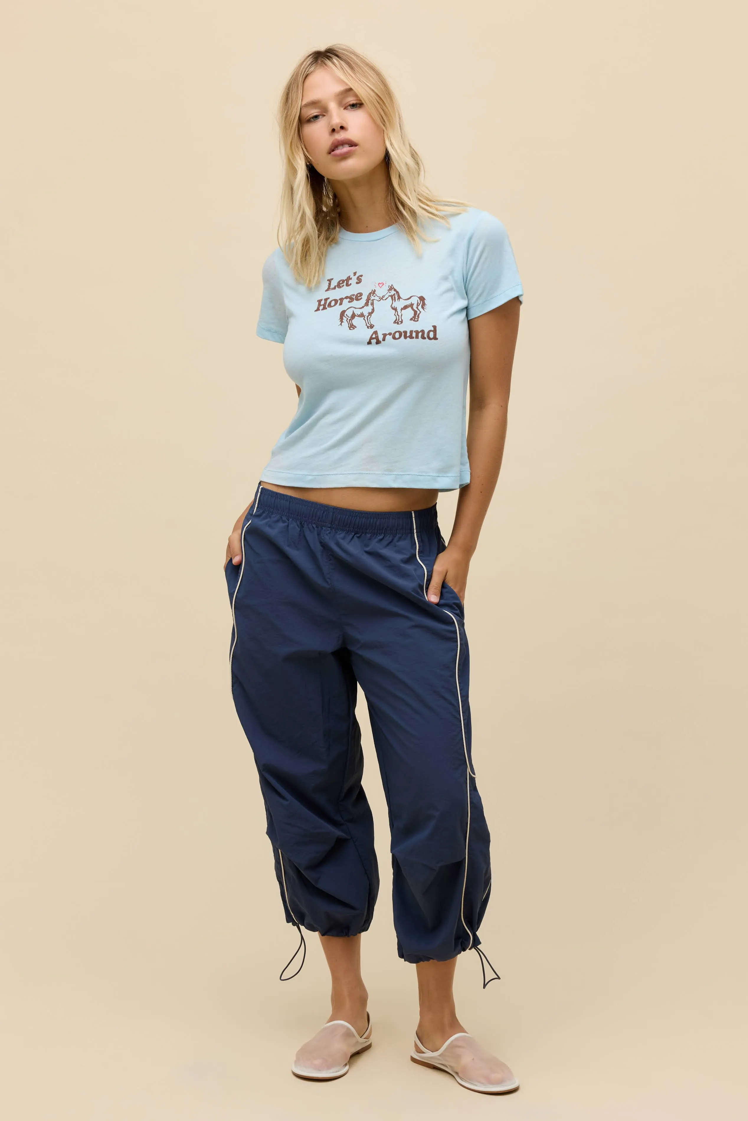 Let's Horse Around Burnout Vintage Tee sold by Daydreamer product image thumbnail 3
