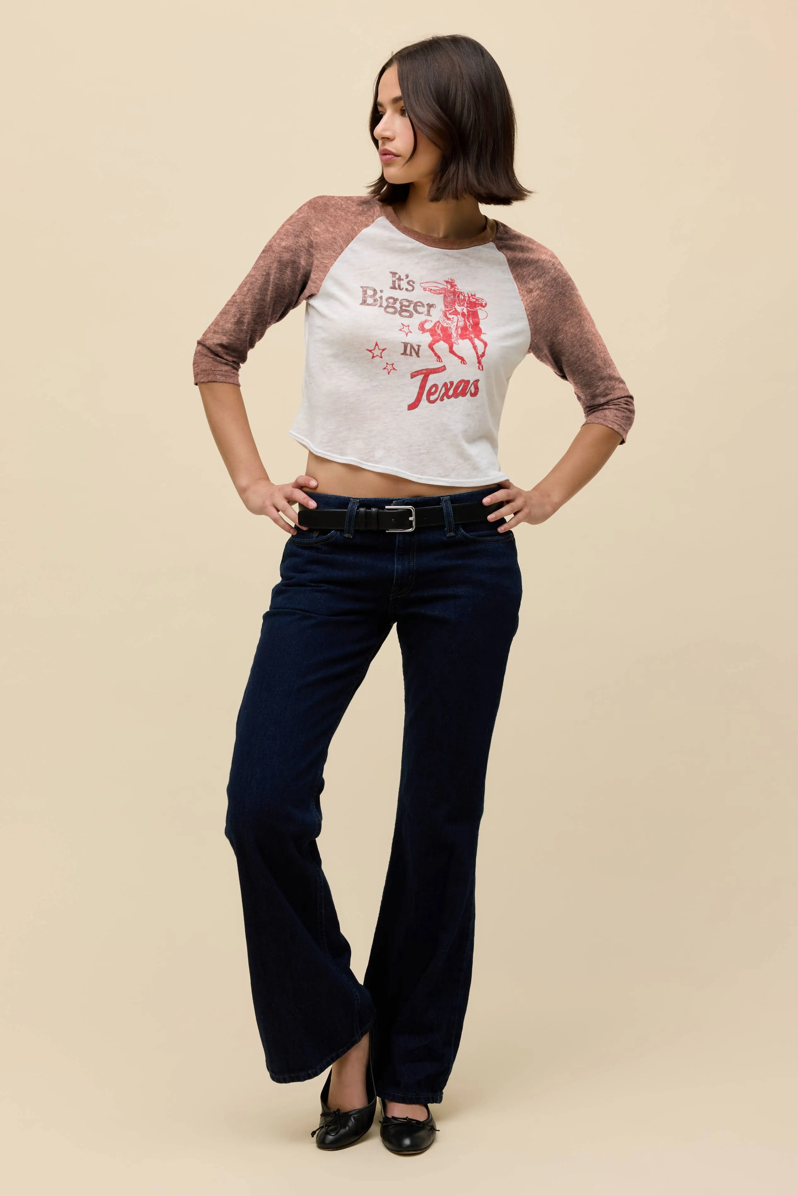 It's Bigger in Texas Burnout Raglan Tee sold by Daydreamer product image thumbnail 3