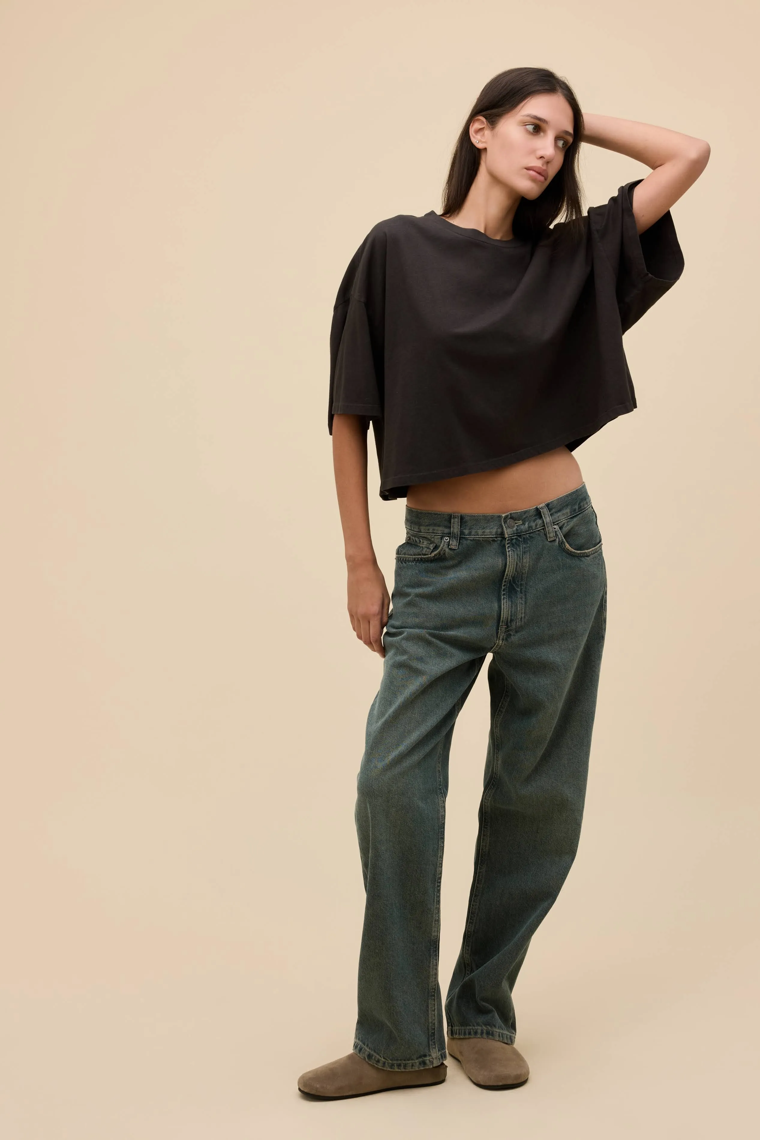 Solid Cropped OS Tee sold by Daydreamer product image thumbnail 3