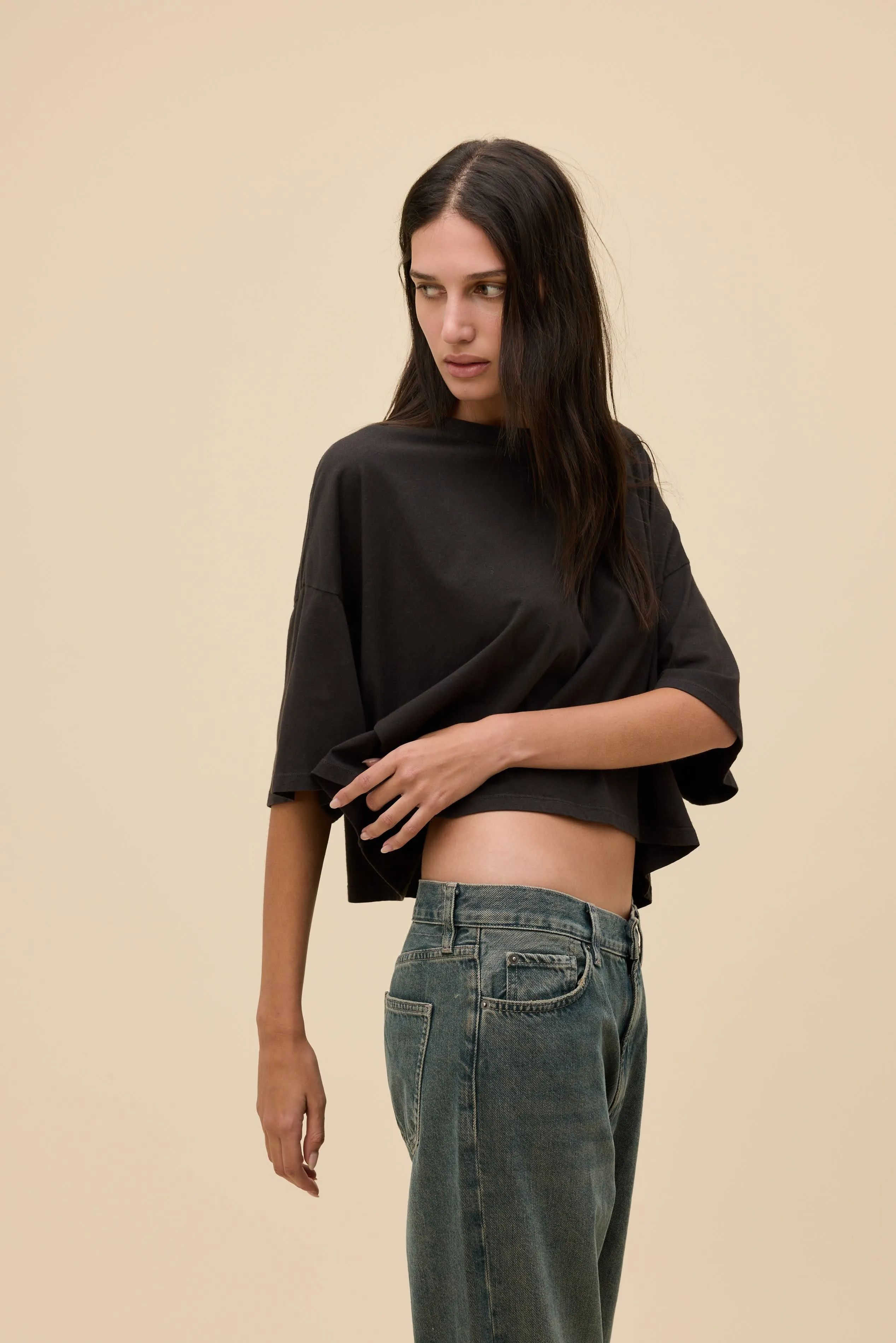 Solid Cropped OS Tee sold by Daydreamer product image thumbnail 4