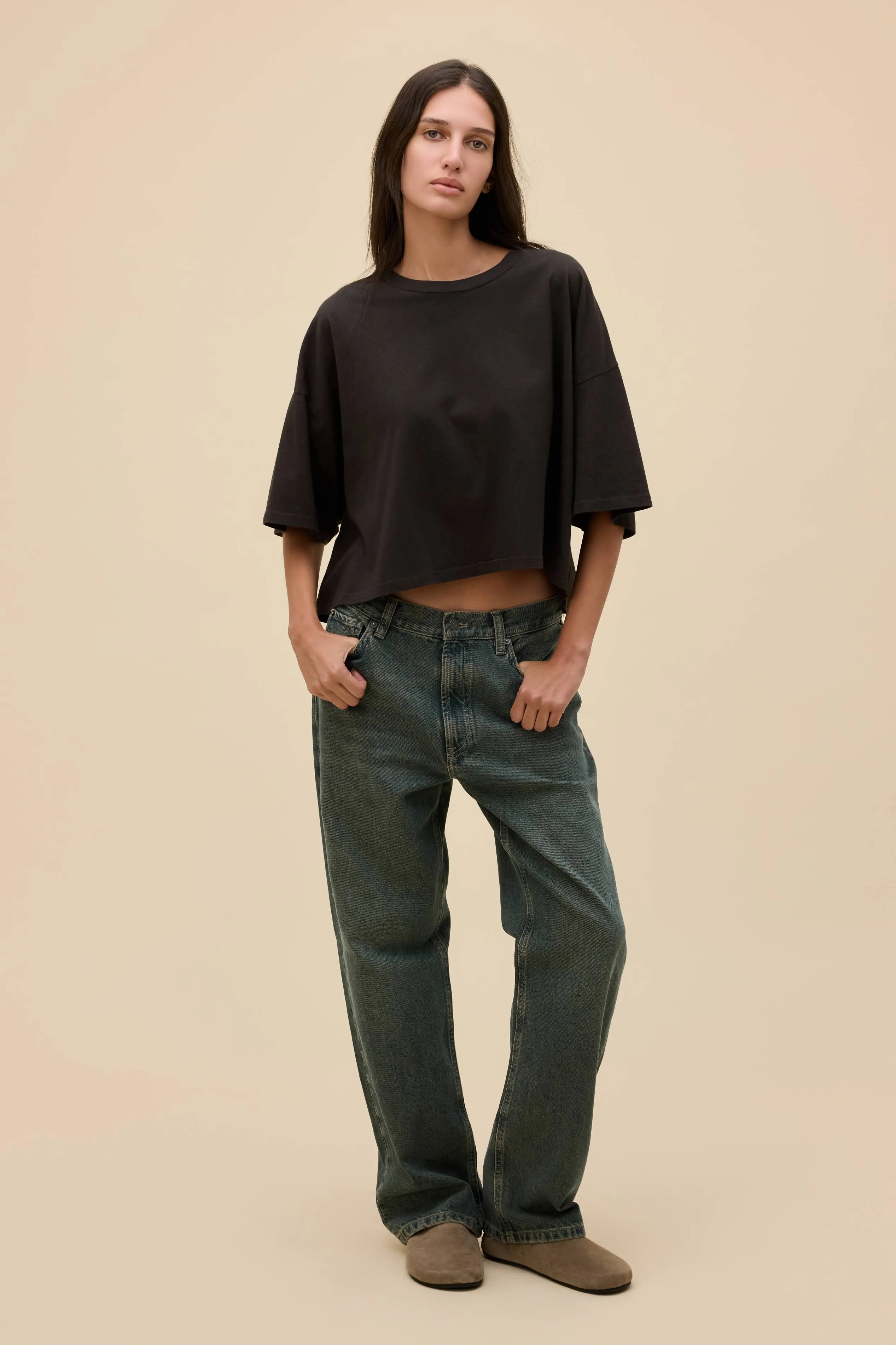 Solid Cropped OS Tee sold by Daydreamer