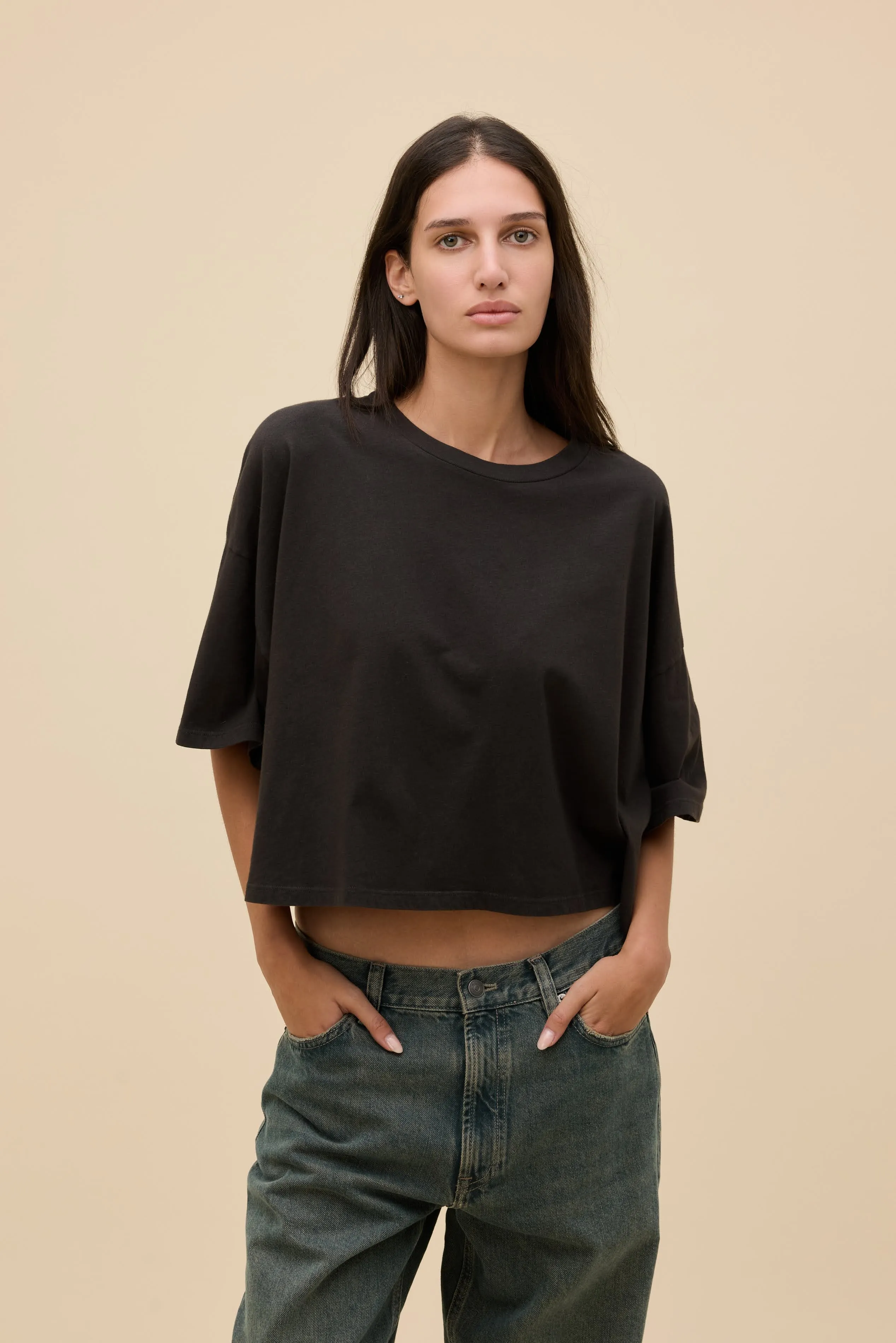 Solid Cropped OS Tee sold by Daydreamer product image thumbnail 2