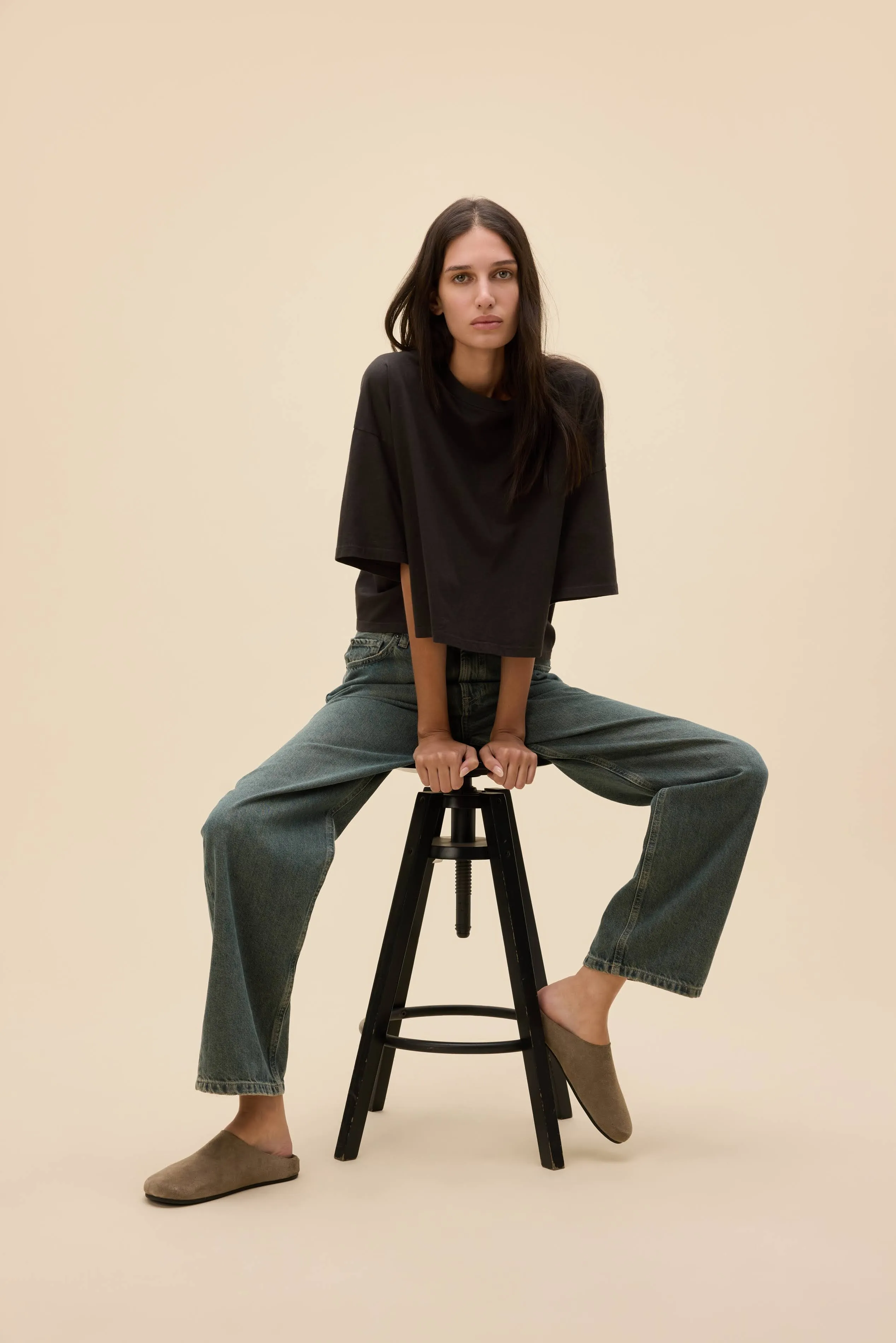 Solid Cropped OS Tee sold by Daydreamer product image thumbnail 5