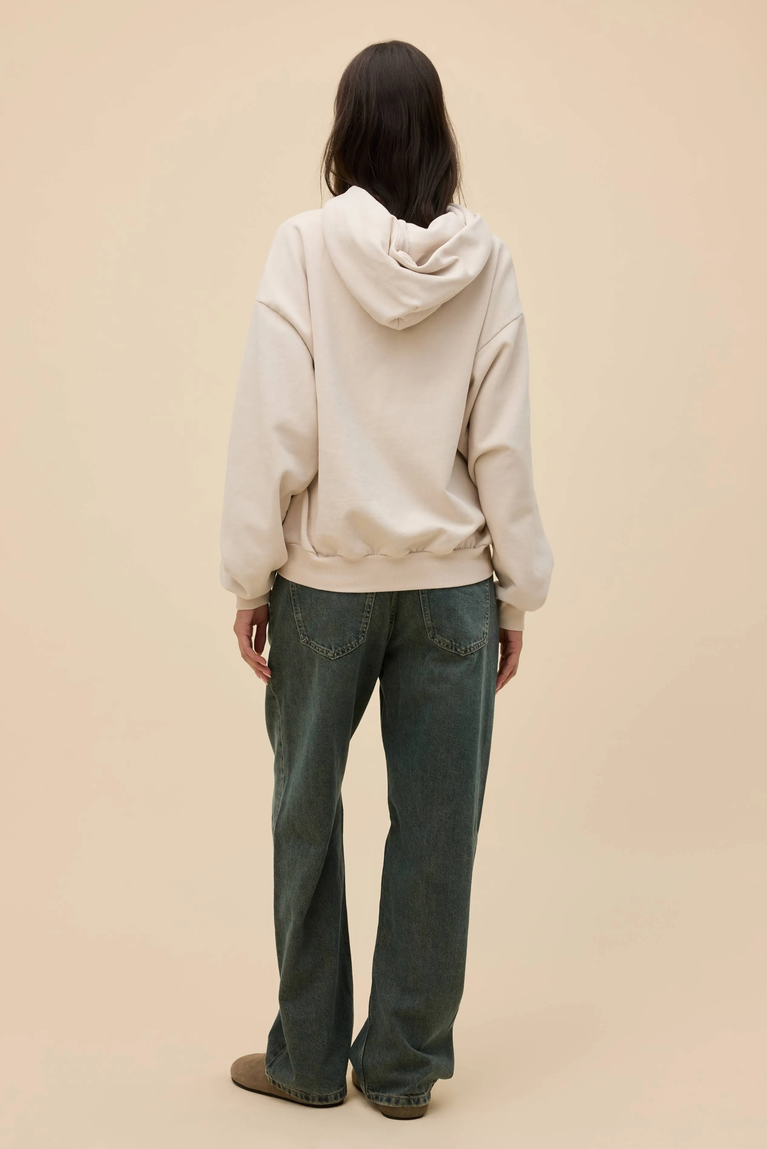 Solid Zip-Up Oversized Hoodie sold by Daydreamer product image thumbnail 4
