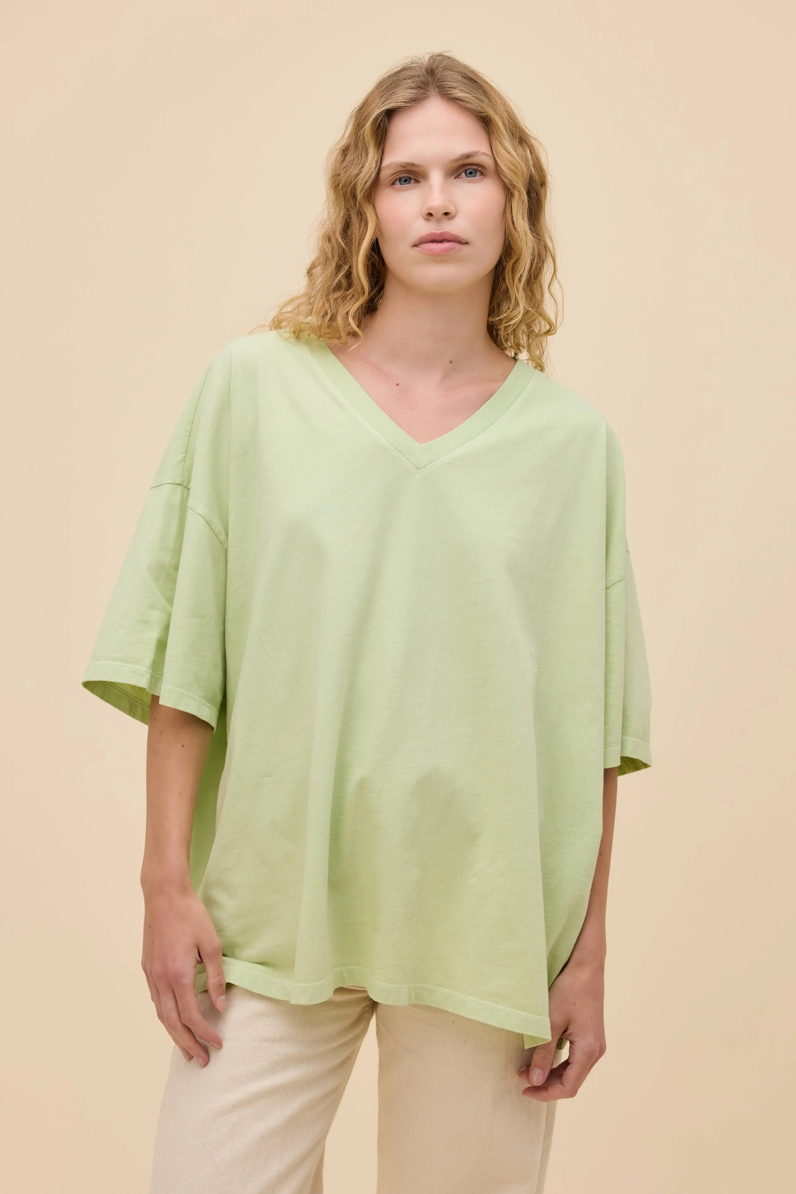 SOLID OS V-NECK TEE sold by Daydreamer