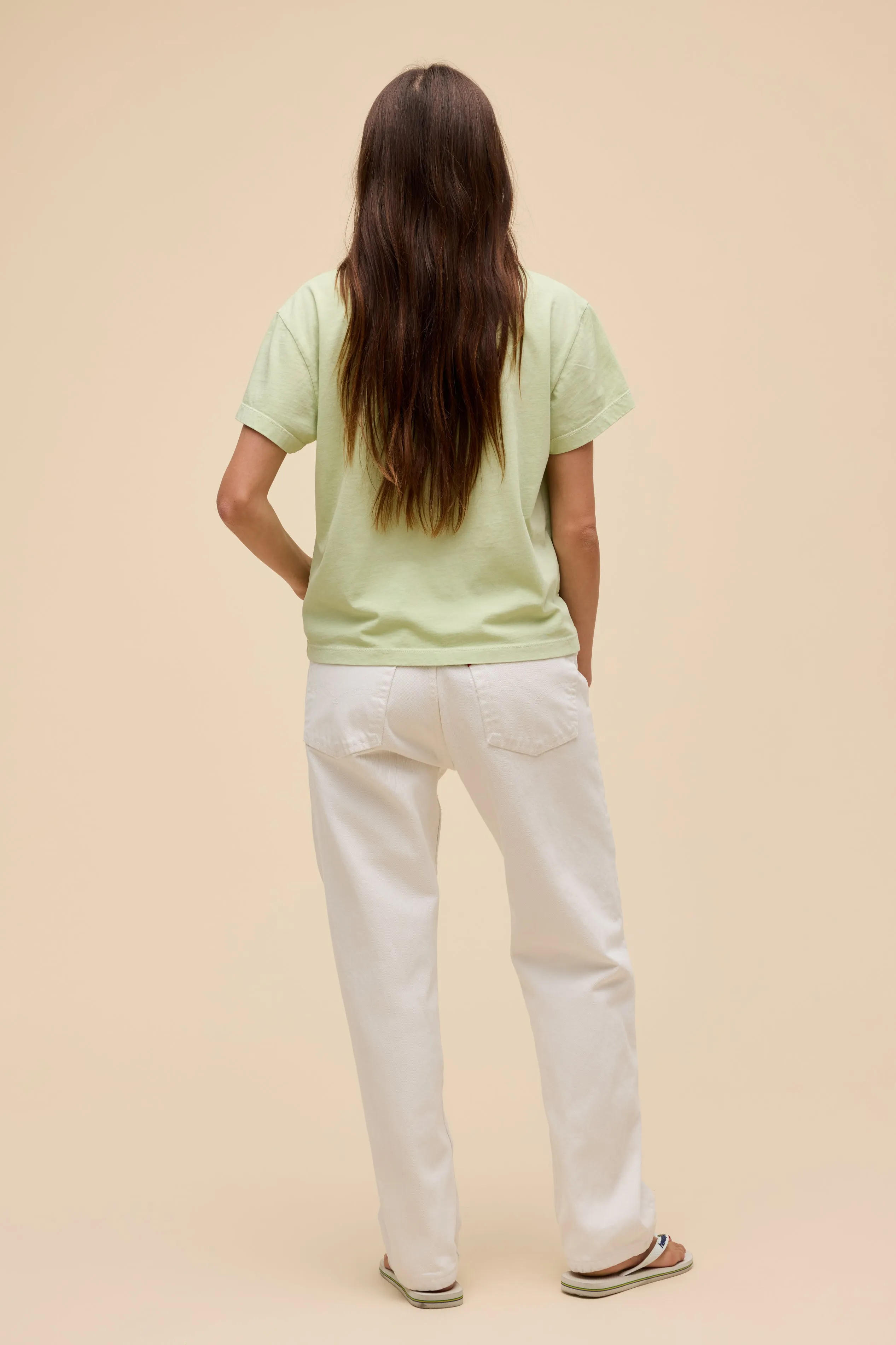 SOLID BOXY V-NECK TEE sold by Daydreamer product image thumbnail 4