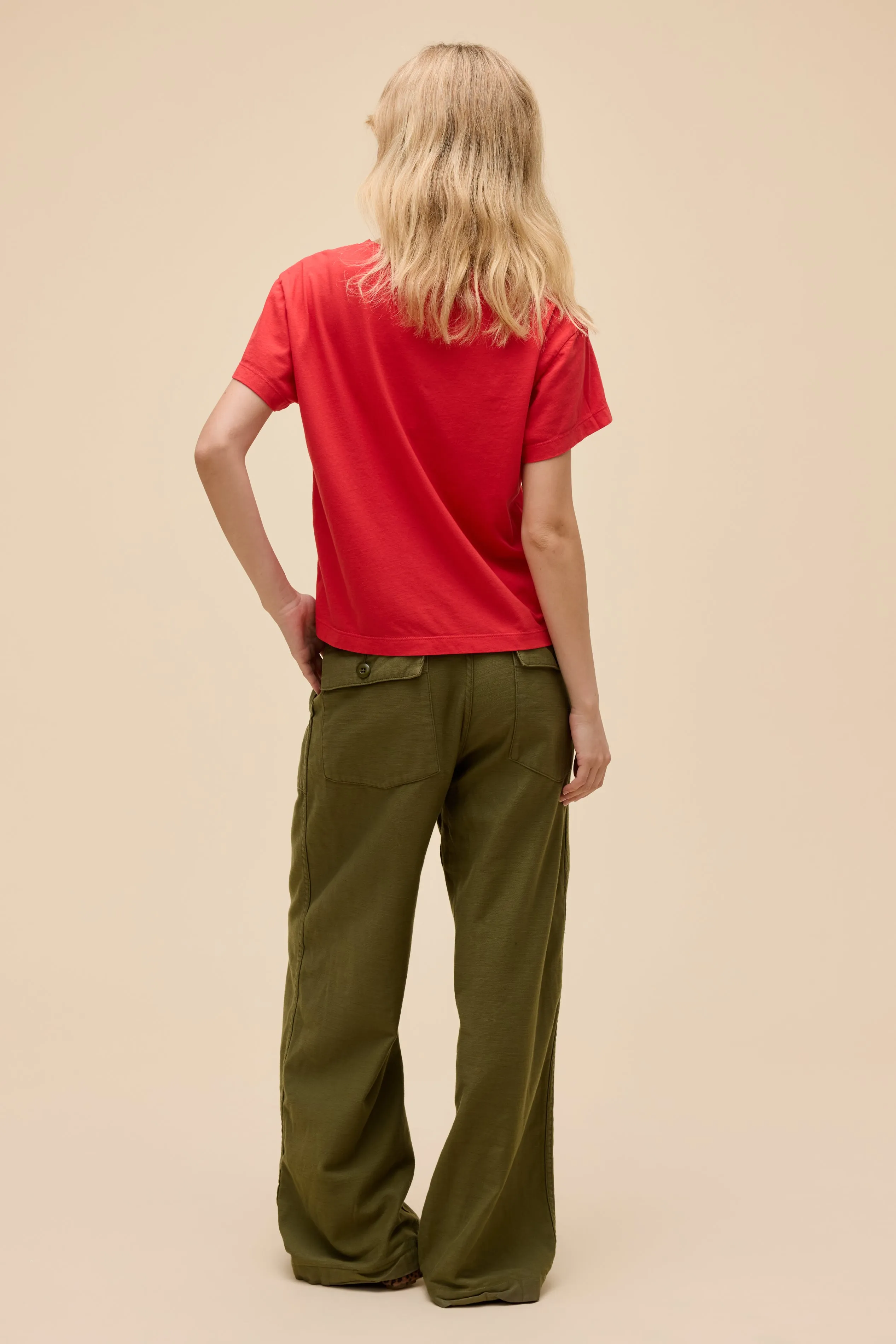 SOLID BOXY V-NECK TEE sold by Daydreamer product image thumbnail 3