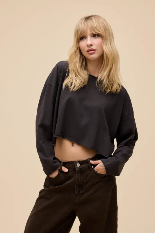 SOLID OFF-THE-SHOULDER LONG SLEEVE sold by Daydreamer