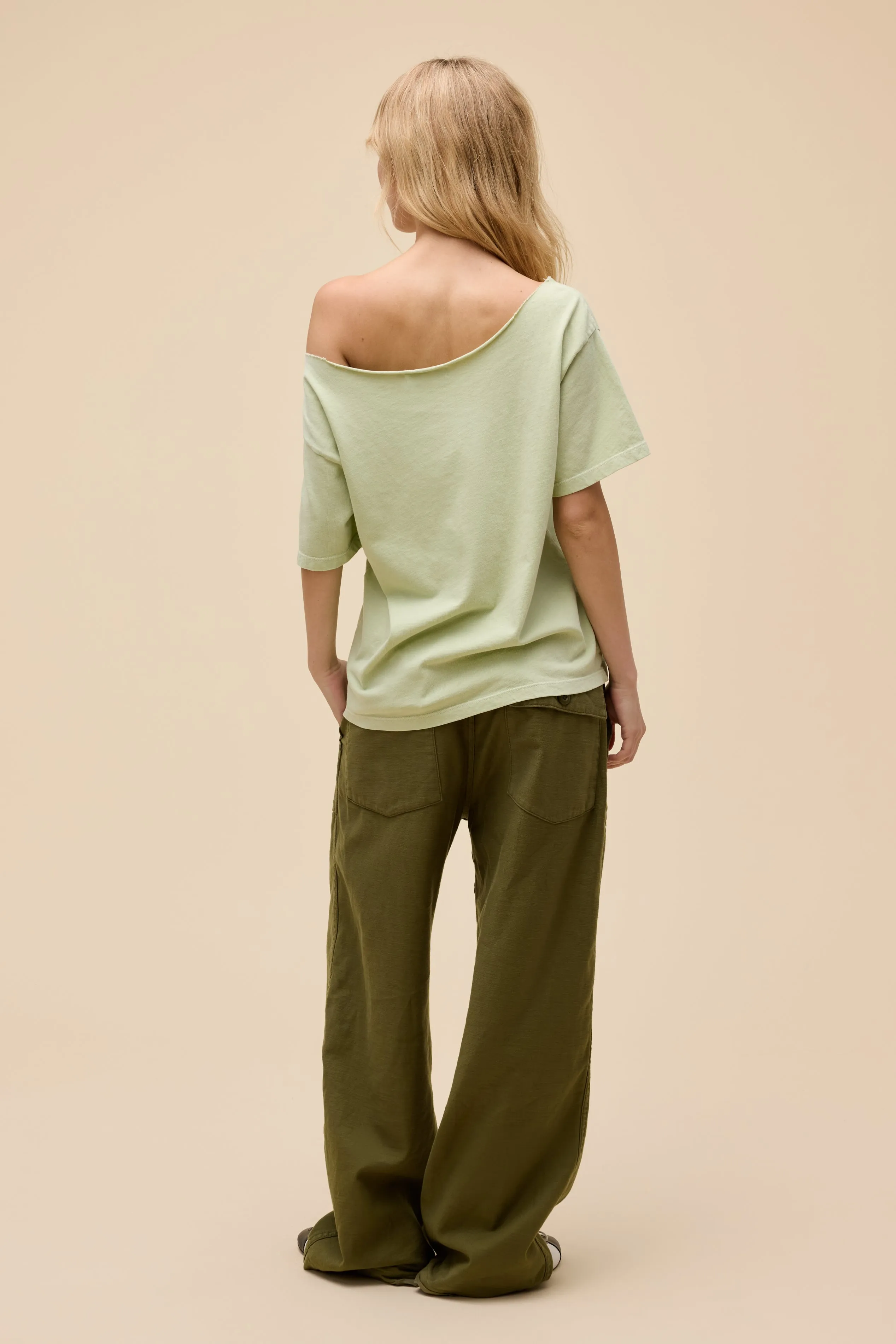 SOLID OFF-THE-SHOULDER TEE sold by Daydreamer product image thumbnail 3