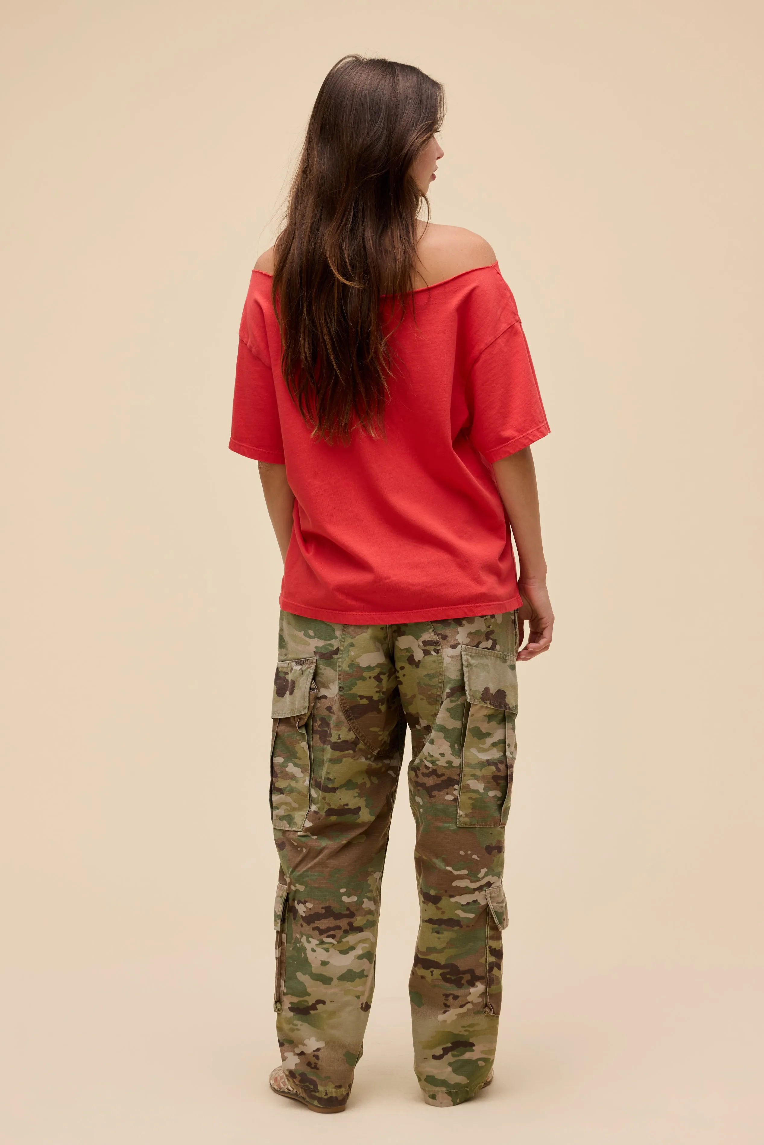 SOLID OFF-THE-SHOULDER TEE sold by Daydreamer product image thumbnail 3